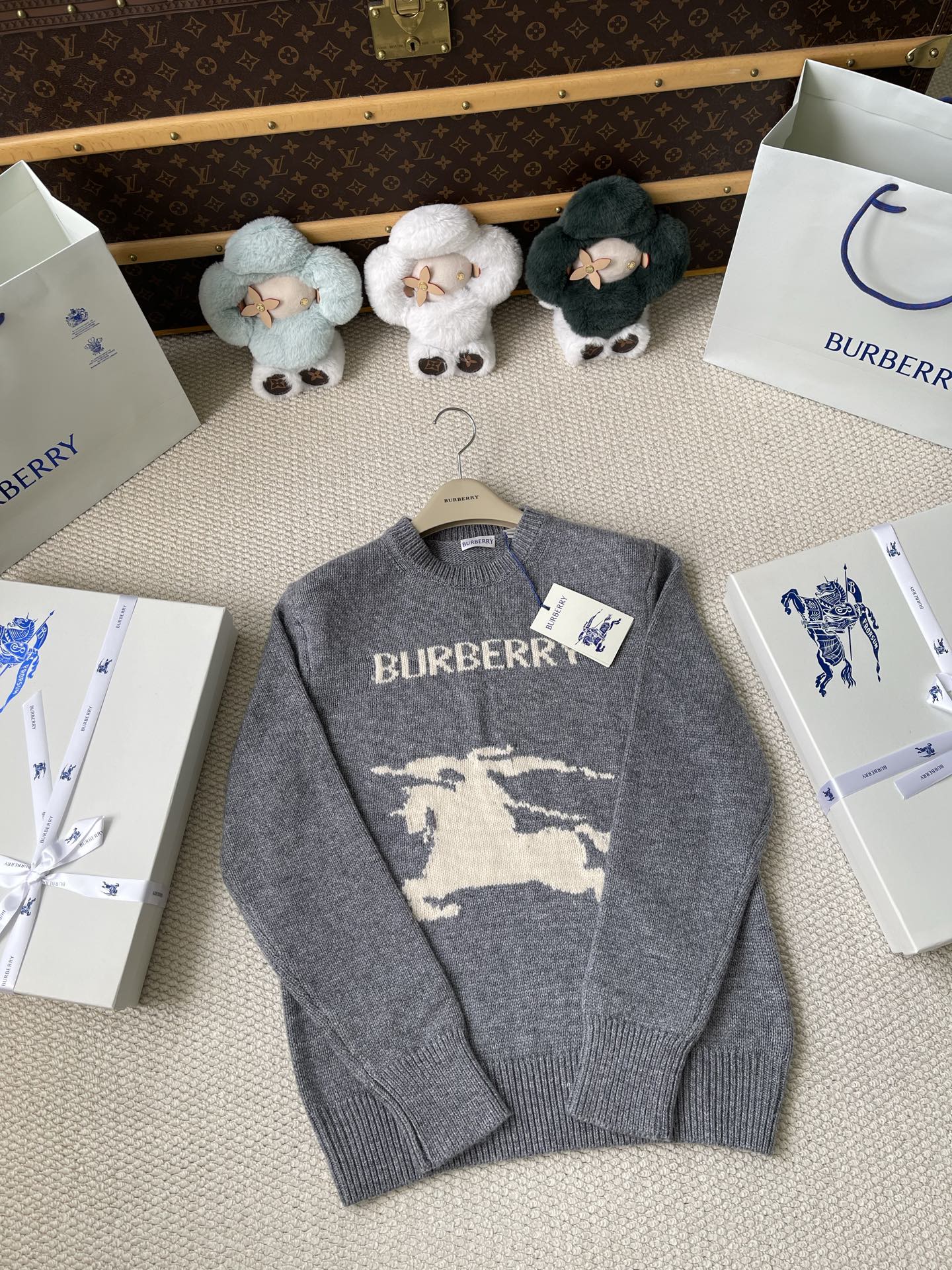 Horse-Graphic Wordmark Sweater — product photograph