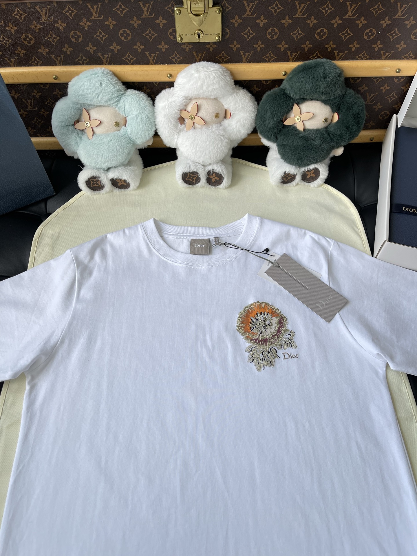 Floral Crest Crewneck T-Shirt — product photograph