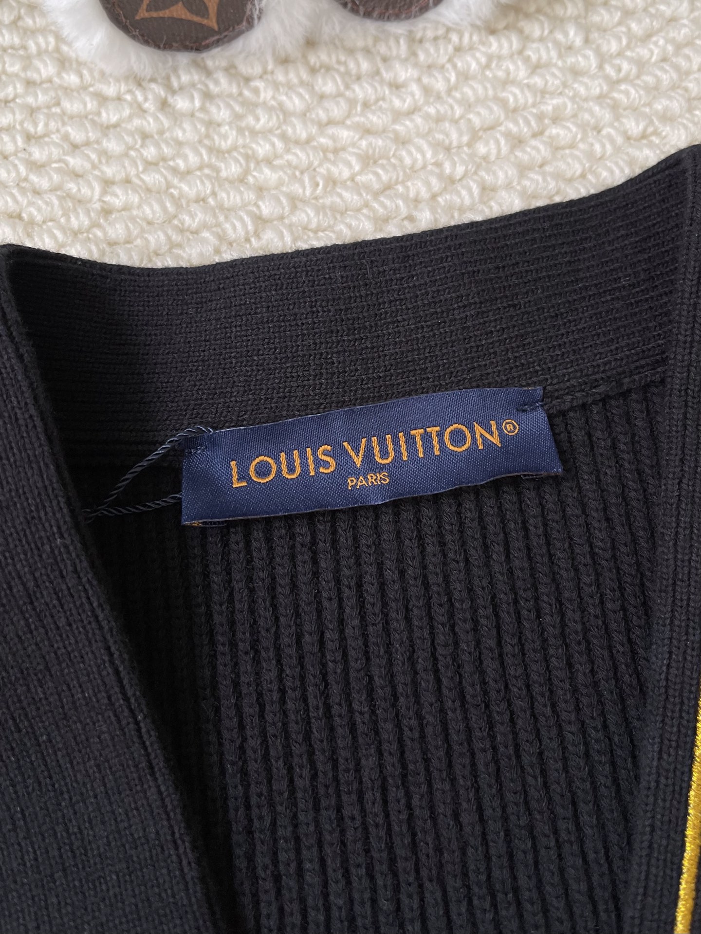 Logo-Trim Pocket Cardigan — product photograph