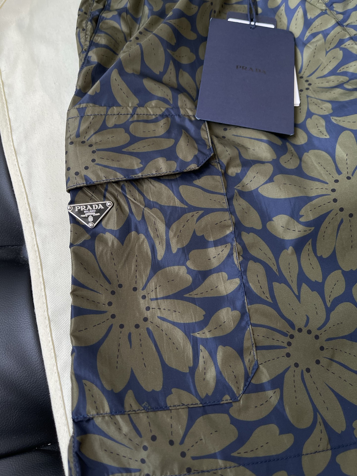 Floral Pattern Drawstring Shorts — product photograph