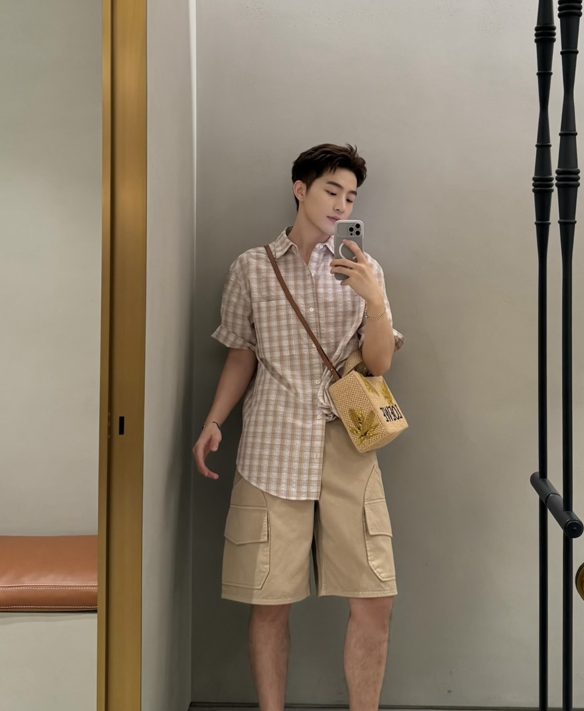 Checked Shirt and Shorts Separates — product photograph