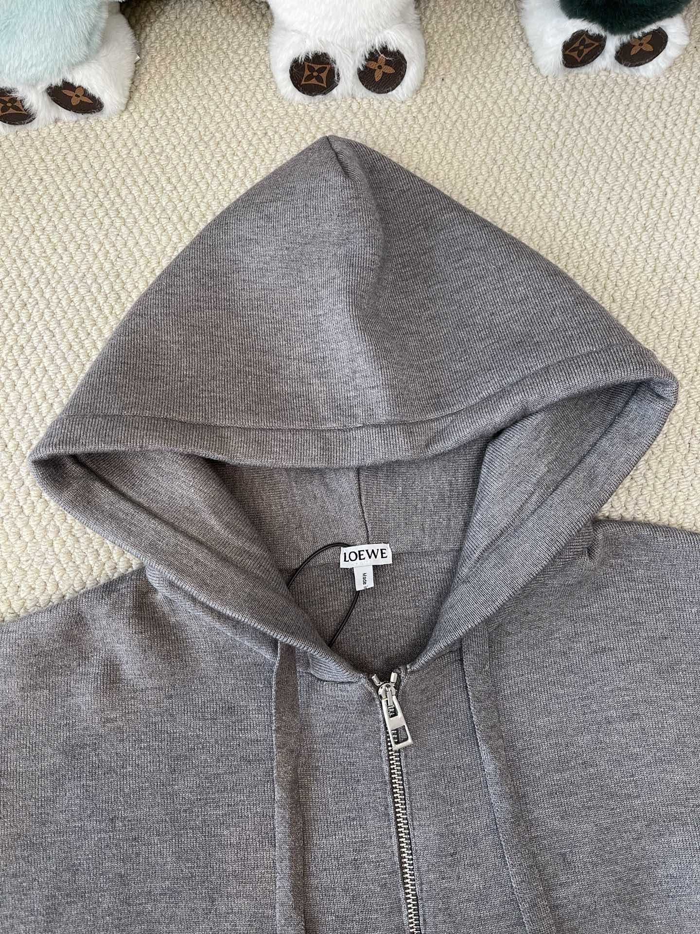 Back-Anagram Zip-Up Hoodie — product photograph