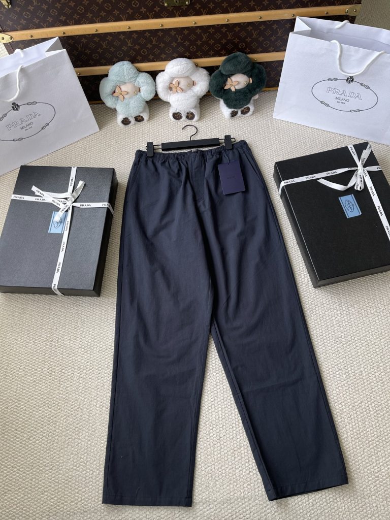 Drawstring Straight-Leg Trousers — product photograph