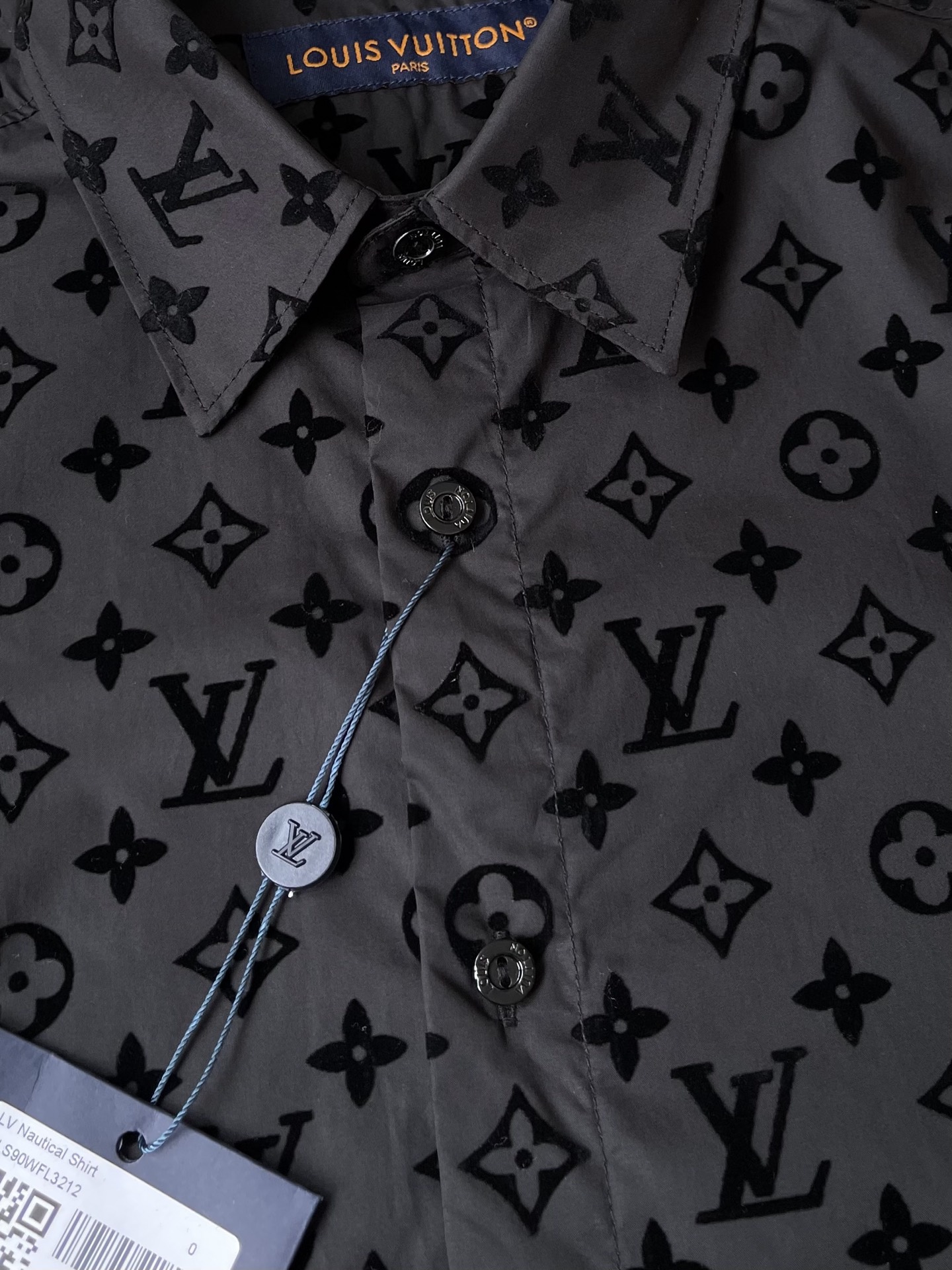 Tonal Monogram Button-Up Shirt — product photograph