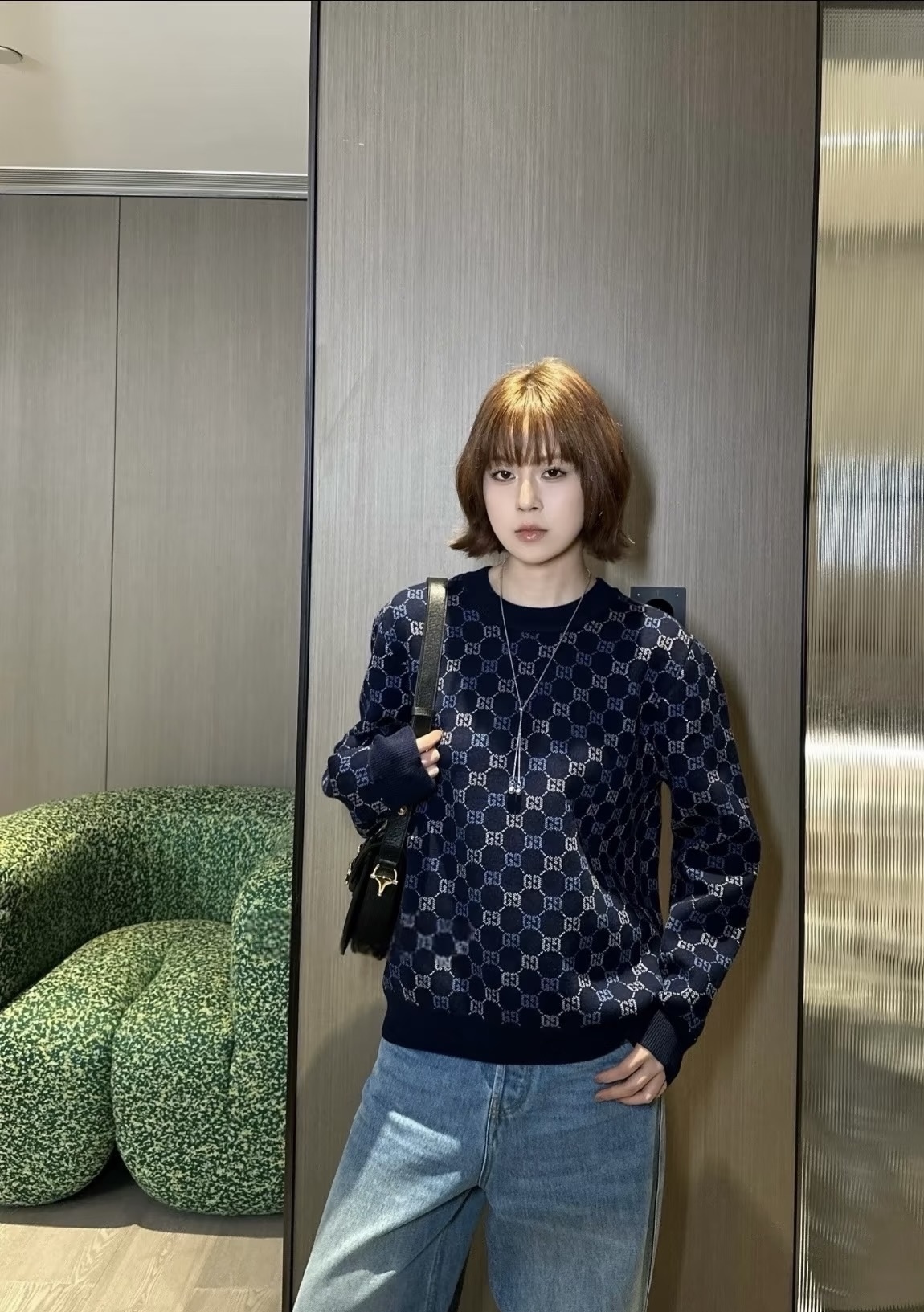 Allover GG Crewneck Sweater — product photograph