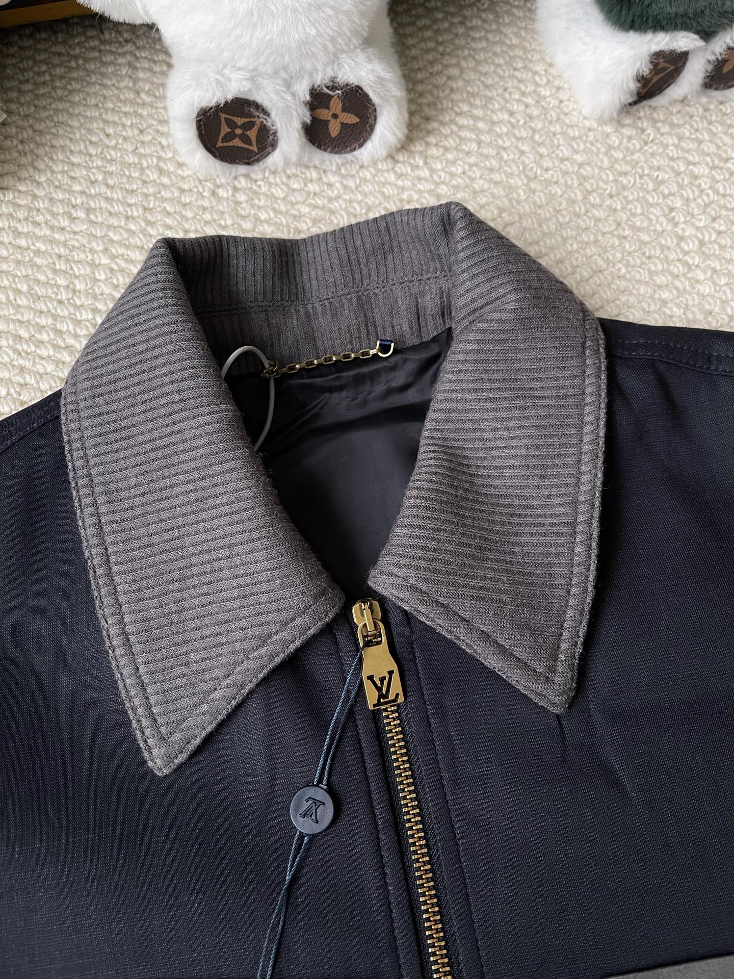 Contrast-Check Pocket Jacket — product photograph