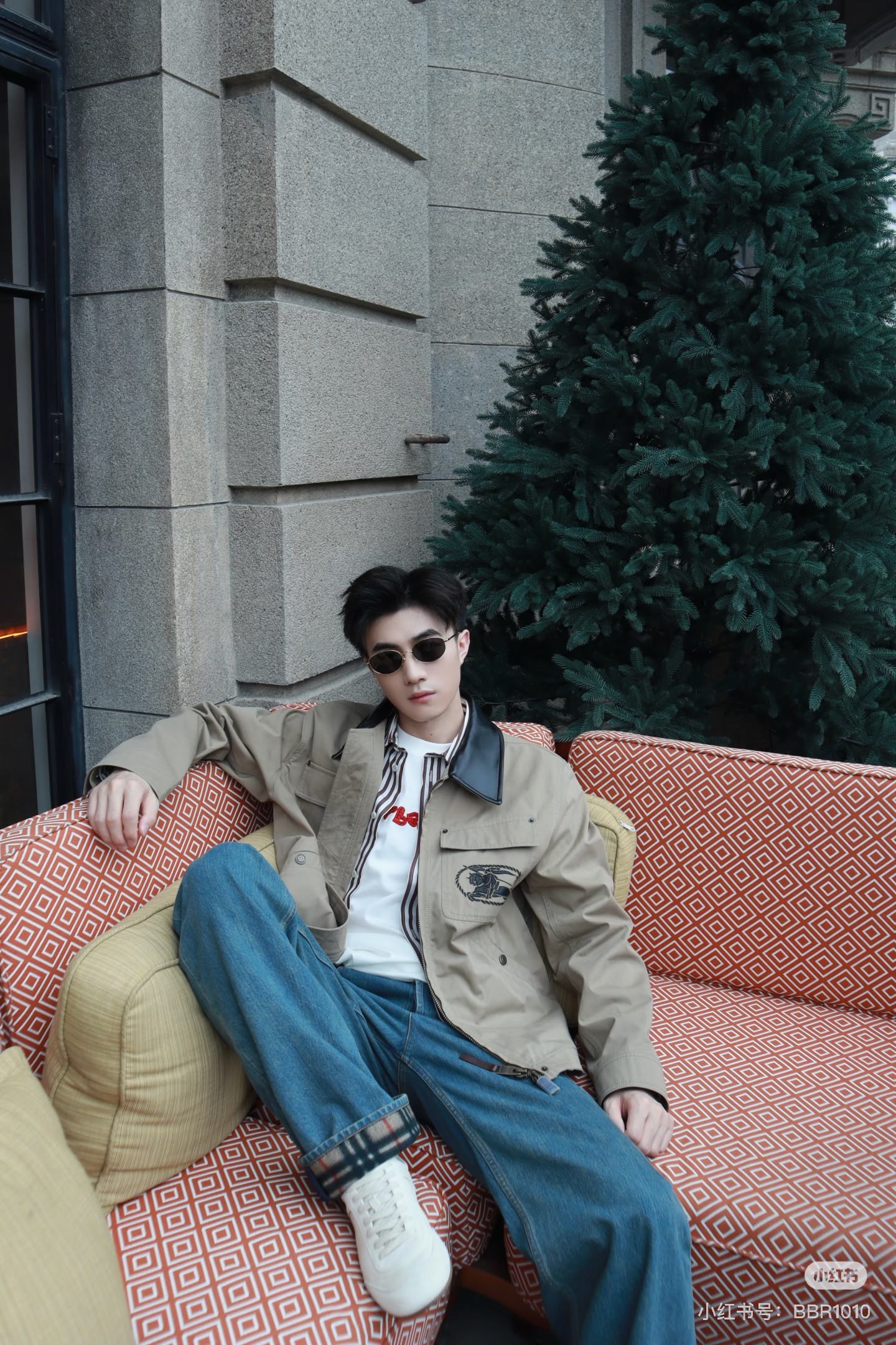 Contrast-Collar Utility Jacket — product photograph