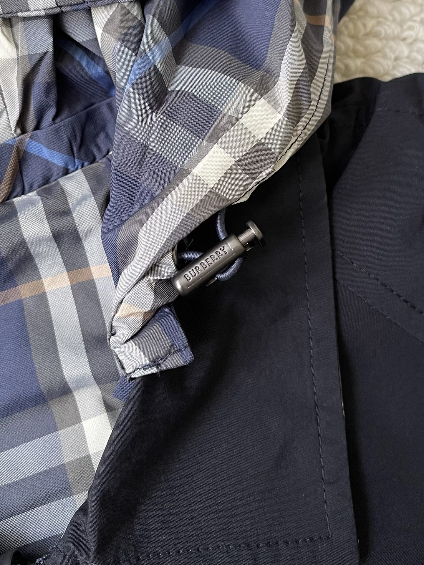 Check-Hood Zip Jacket — product photograph