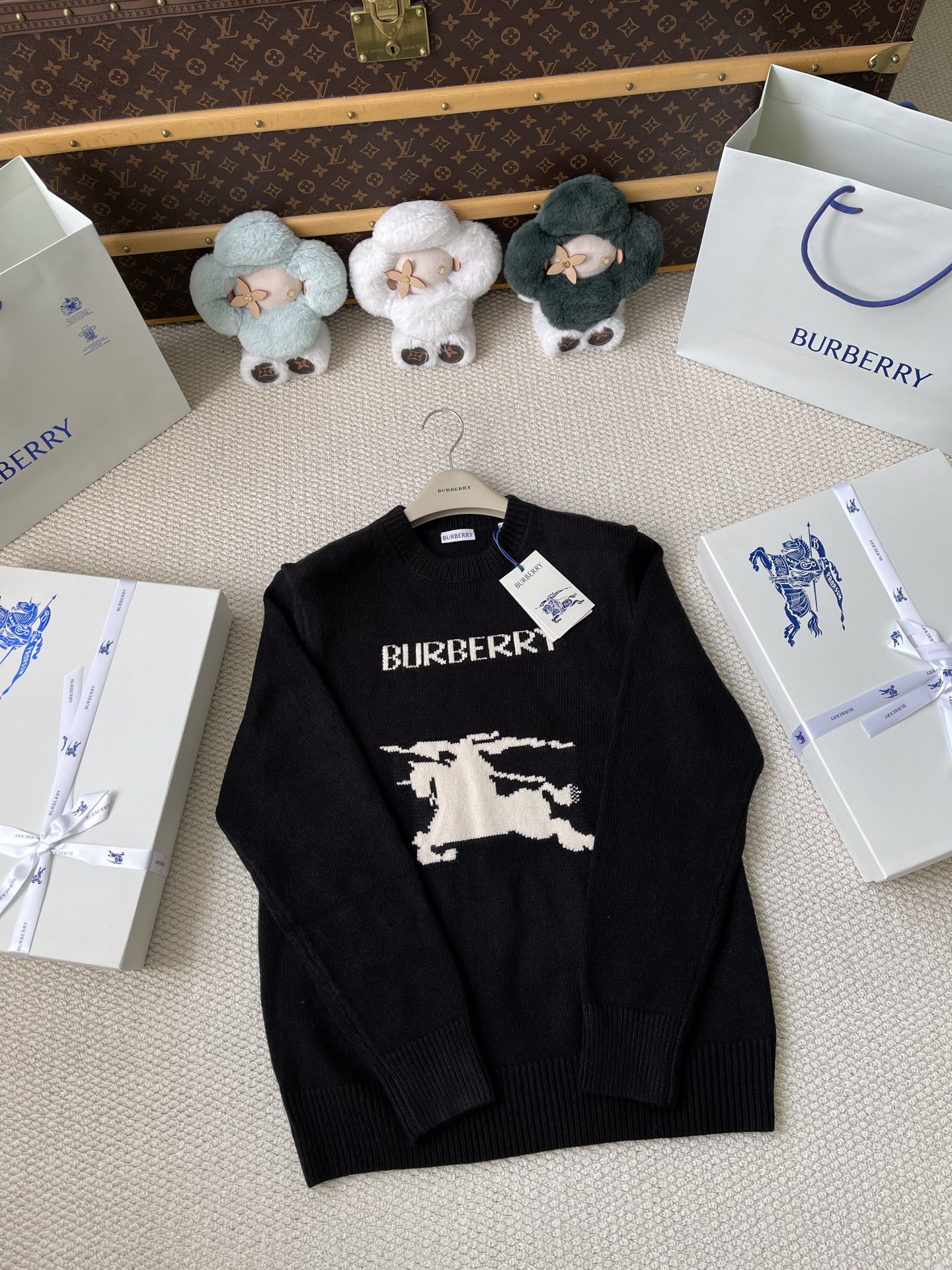 Horse-Graphic Wordmark Sweater — product photograph