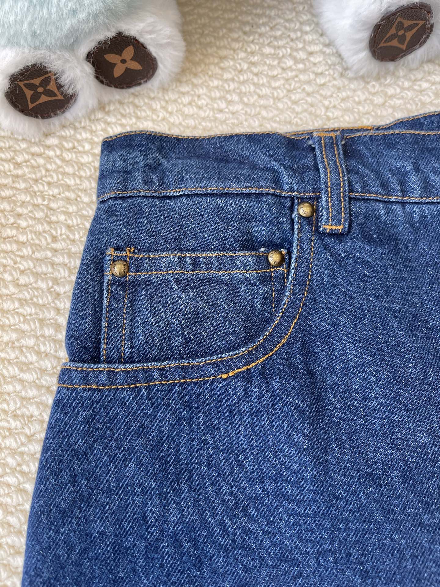 Denim Varsity Jacket and Jeans Separates — product photograph