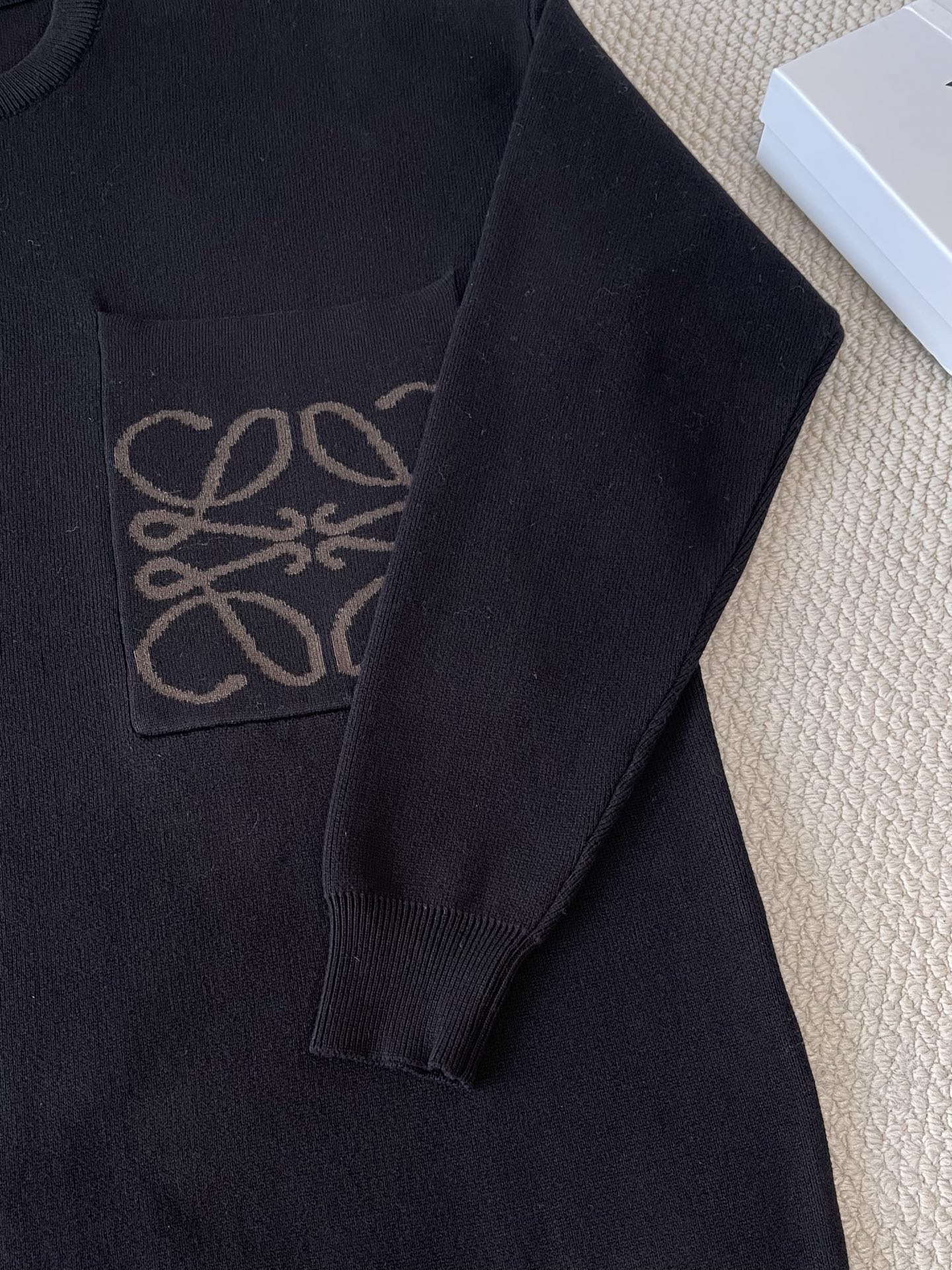 Anagram Pocket Crewneck Sweater — product photograph