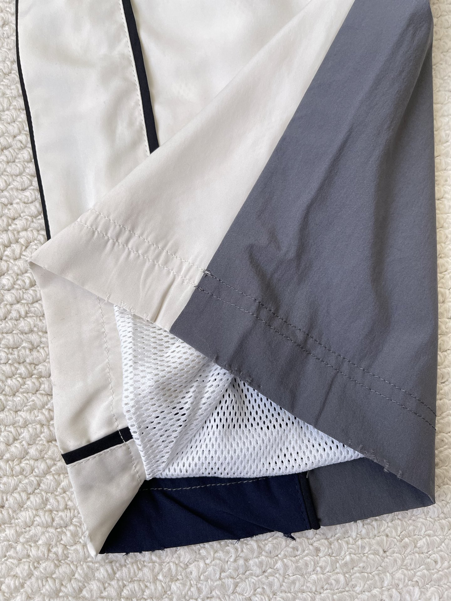 Contrast-Stripe Quarter-Zip Matching Separates — product photograph