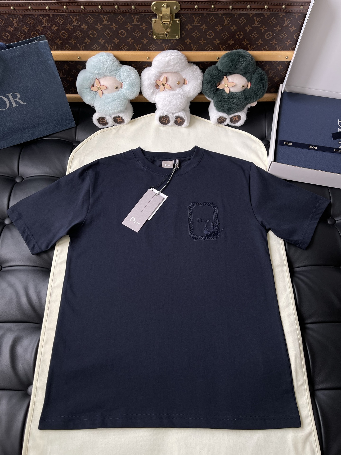 Patch-Emblem Crewneck T-Shirt — product photograph