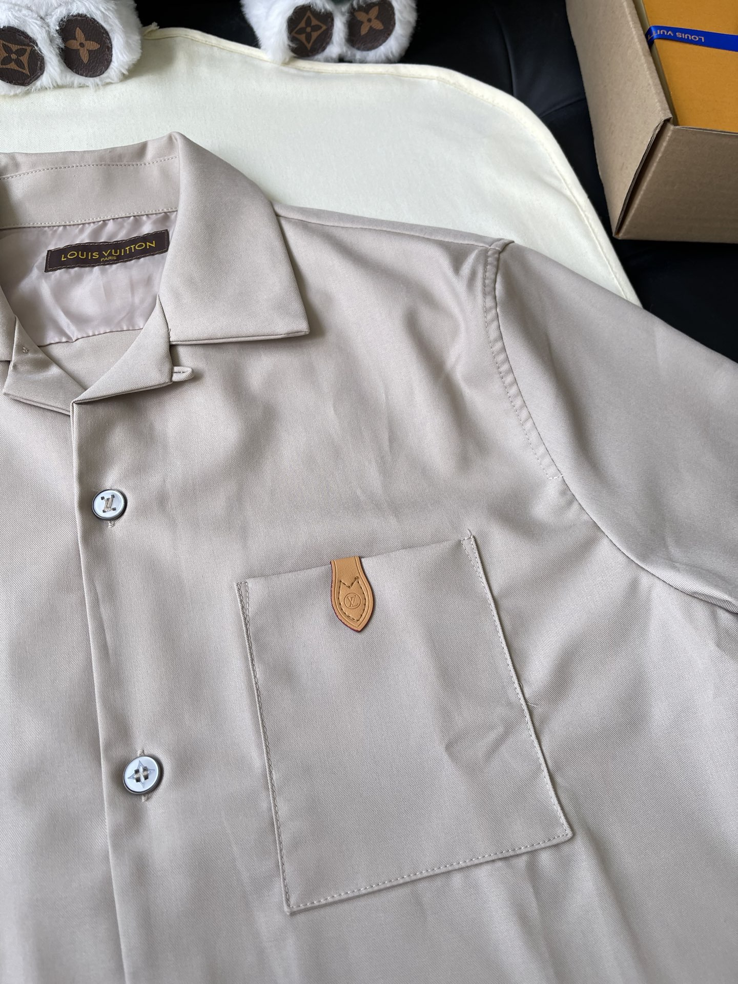 Shield-Pocket Camp-Collar Shirt — product photograph