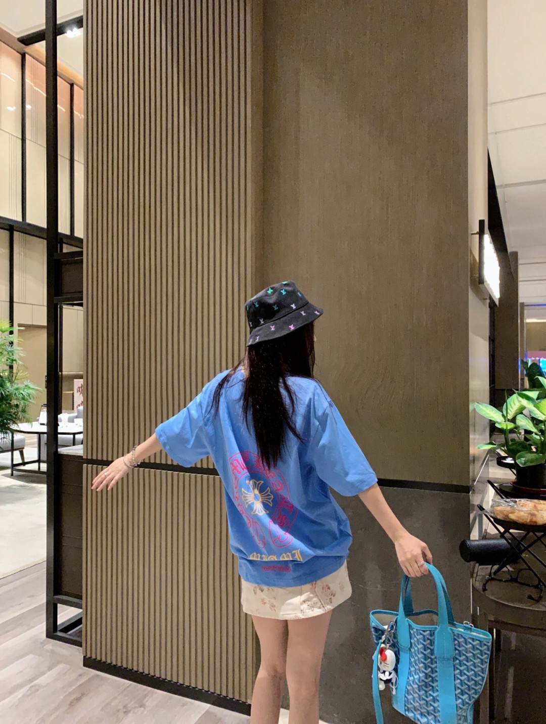Pink Crest Pocket T-Shirt — product photograph