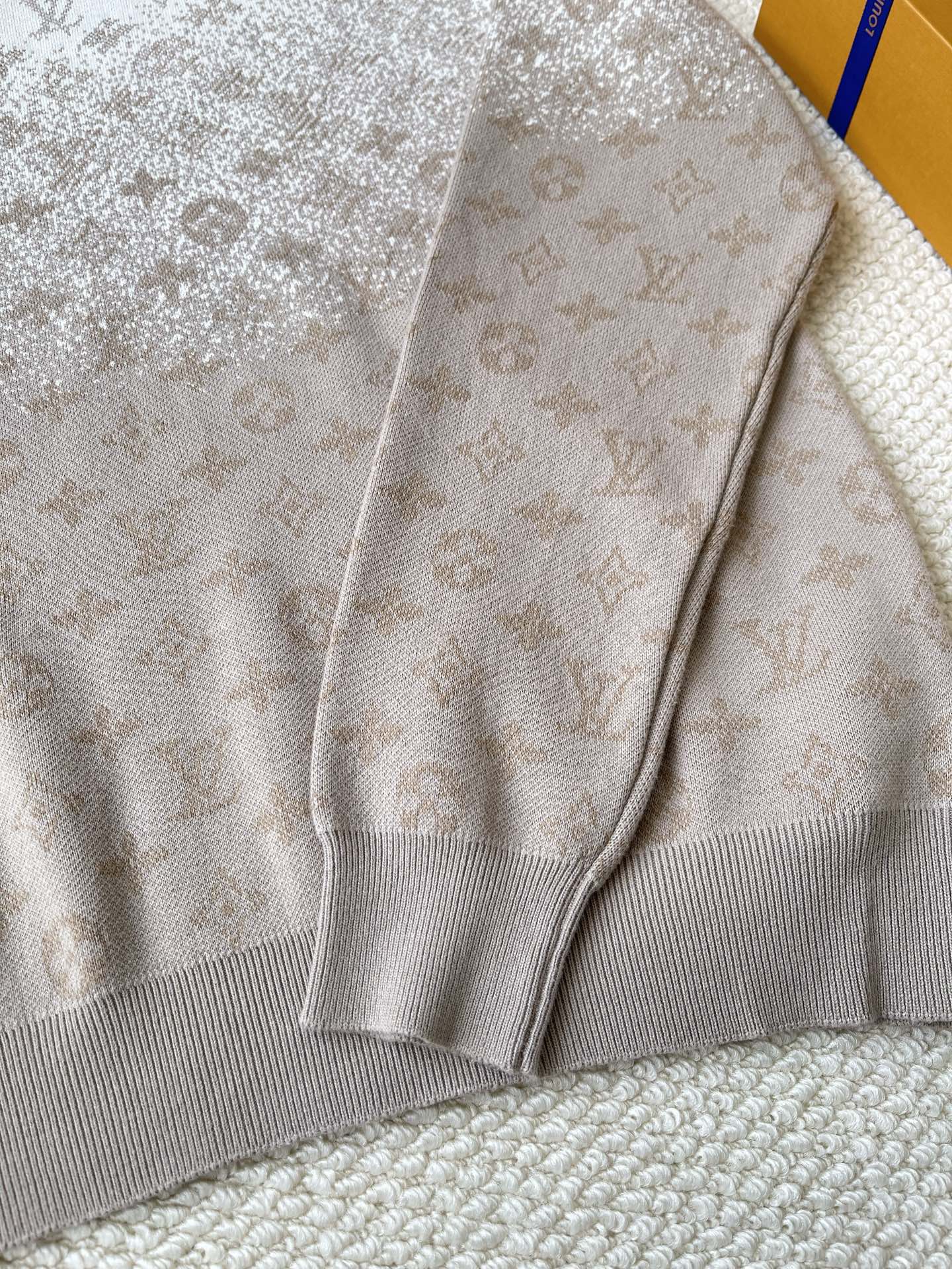 Faded Monogram Crewneck Sweater — product photograph