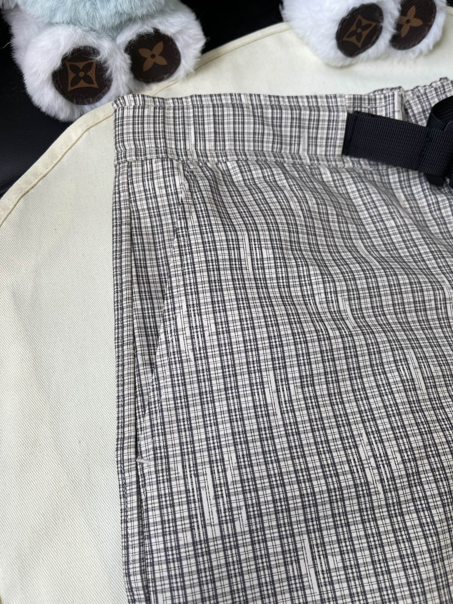 Check Cargo Trousers — product photograph