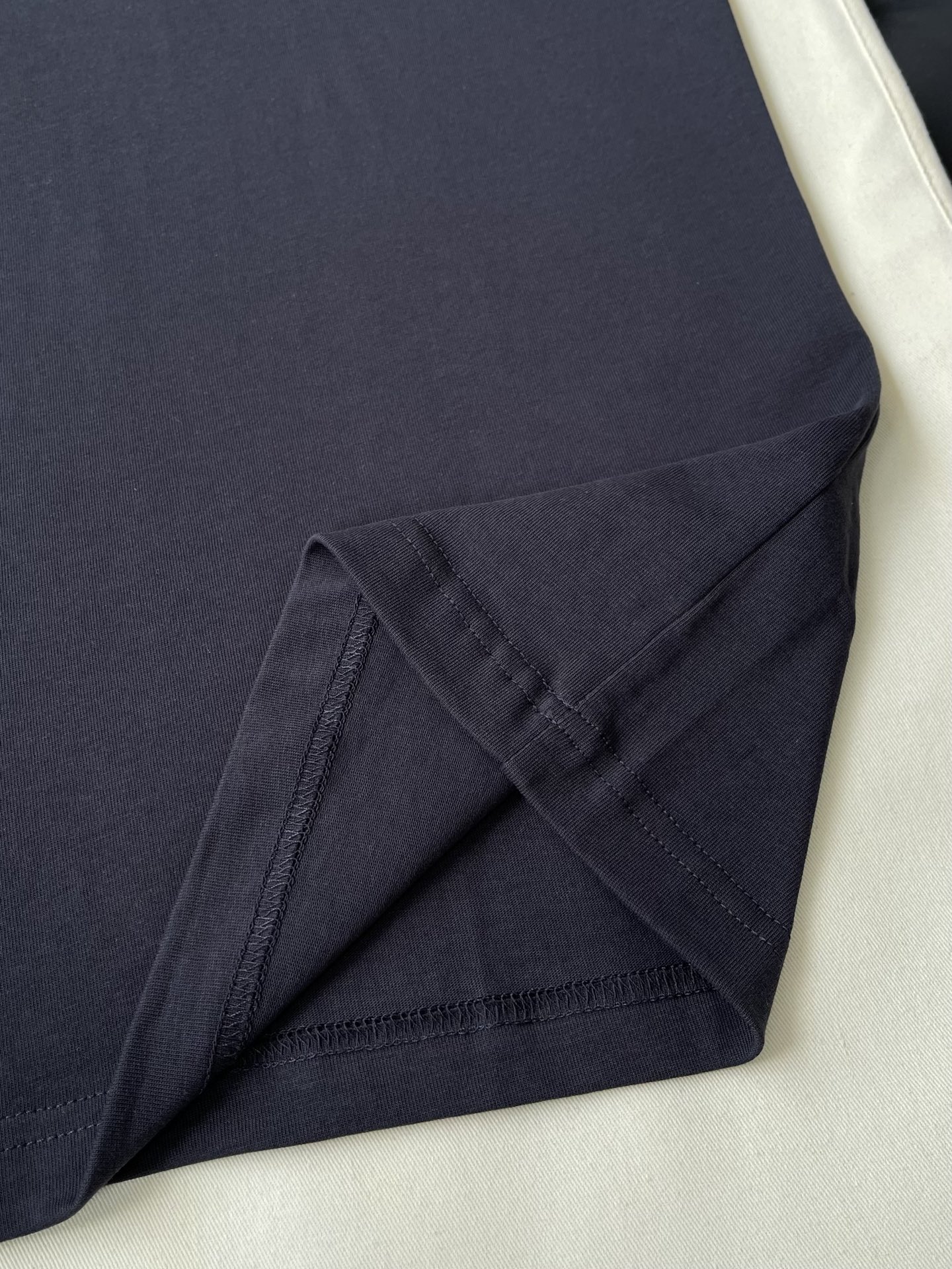 Striped Emblem Crewneck T-Shirt — product photograph