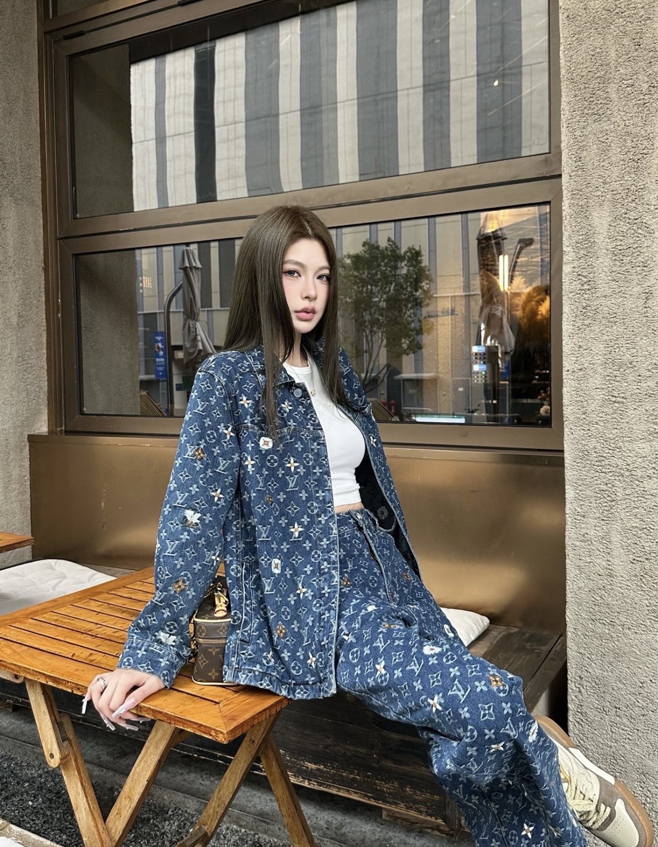 Monogram Denim Shirt and Jeans Separates — product photograph