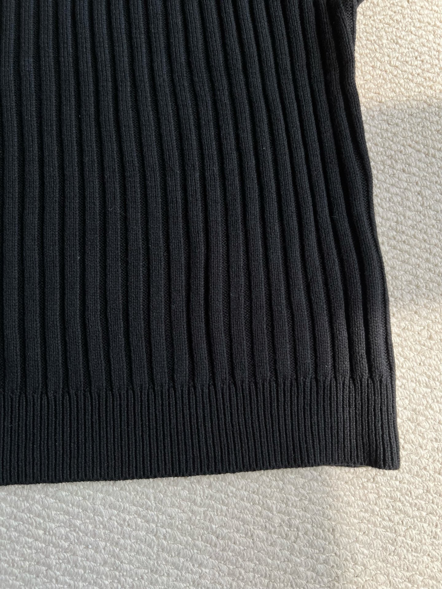 Deep-Rib Quarter-Zip Sweater — product photograph