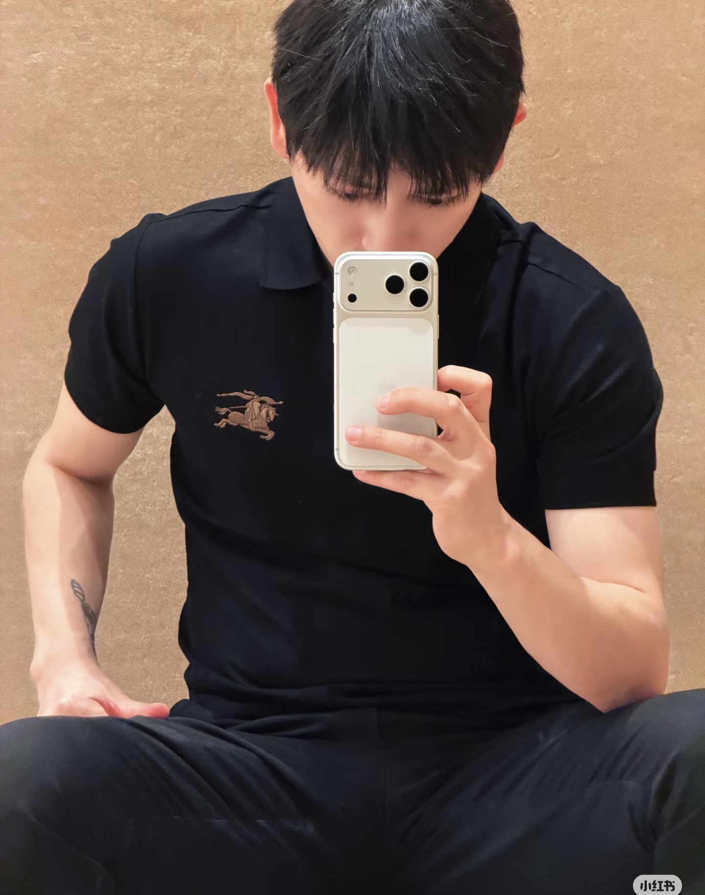 Small Knight Short-Sleeve Polo — product photograph