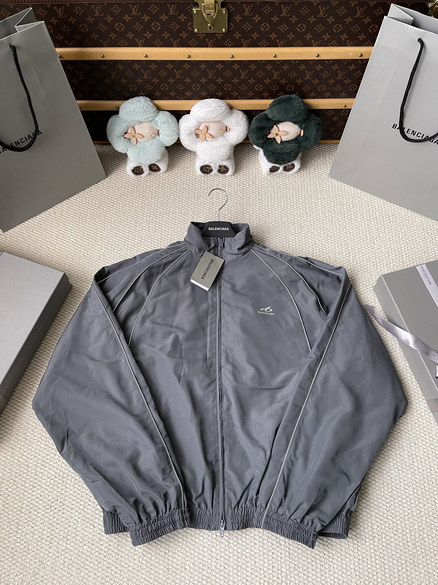 Grey Piped Matching Separates — product photograph