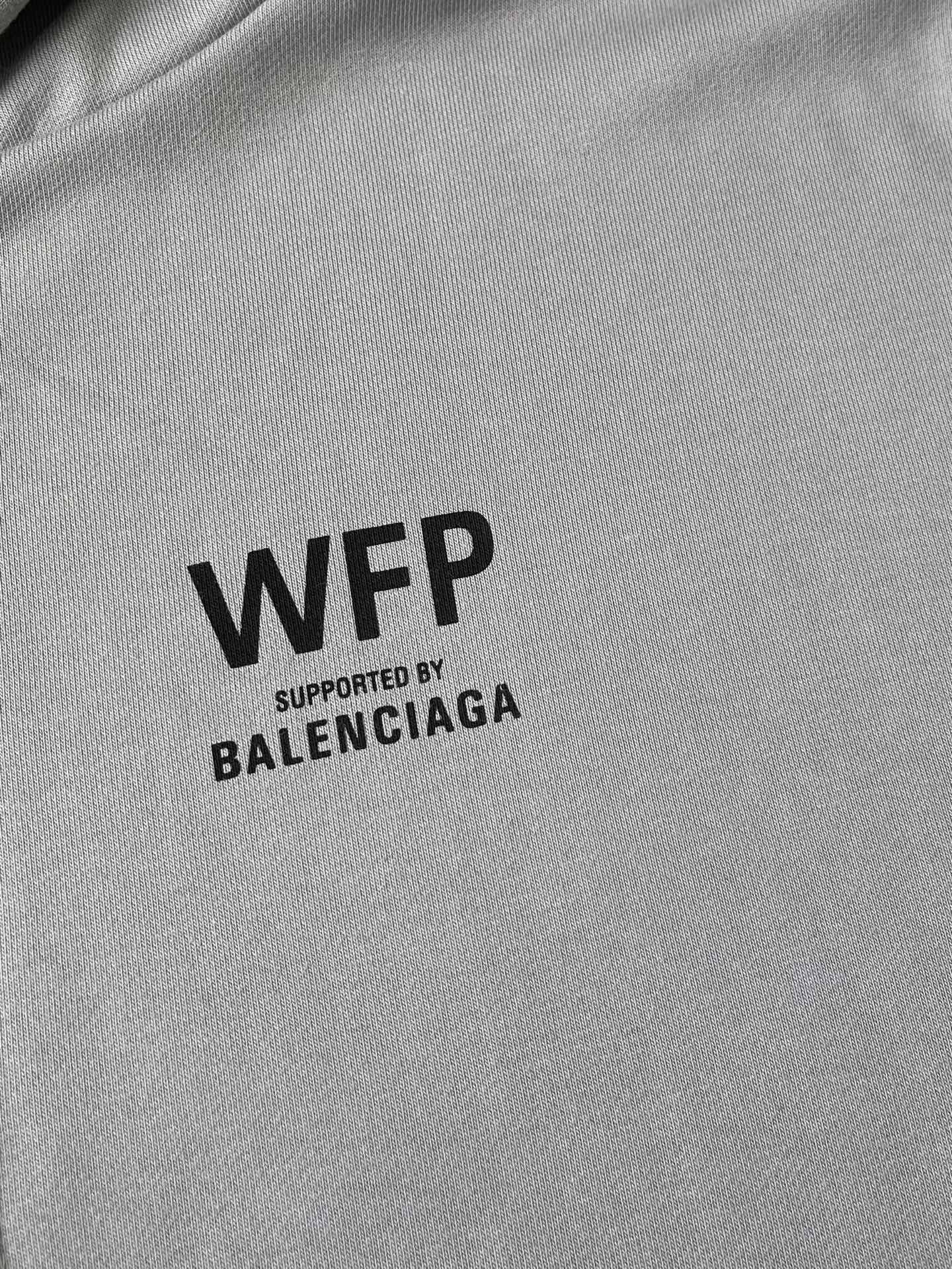WFP Text-Back Zip Hoodie — product photograph