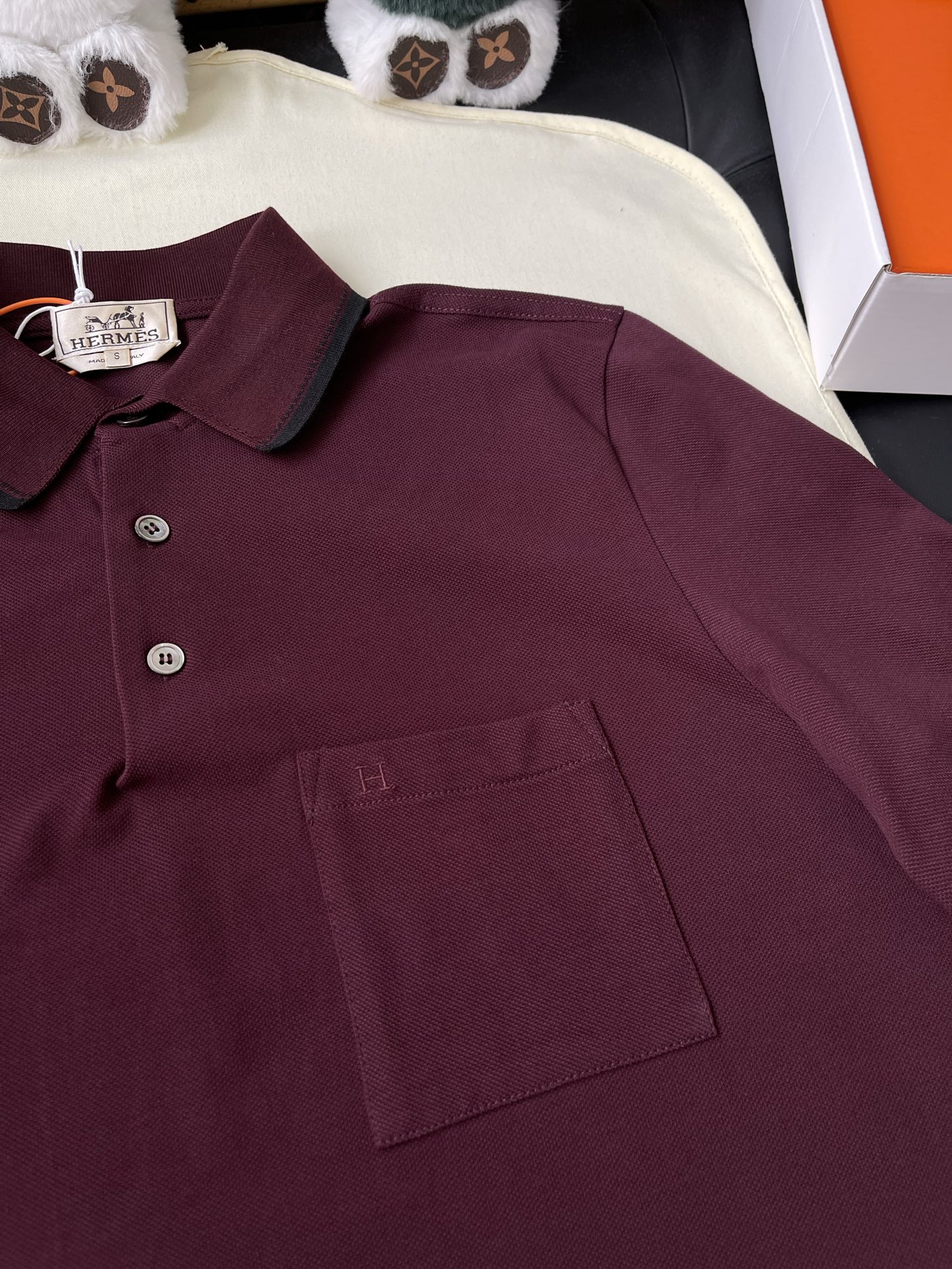 Patch-Pocket Short-Sleeve Polo — product photograph