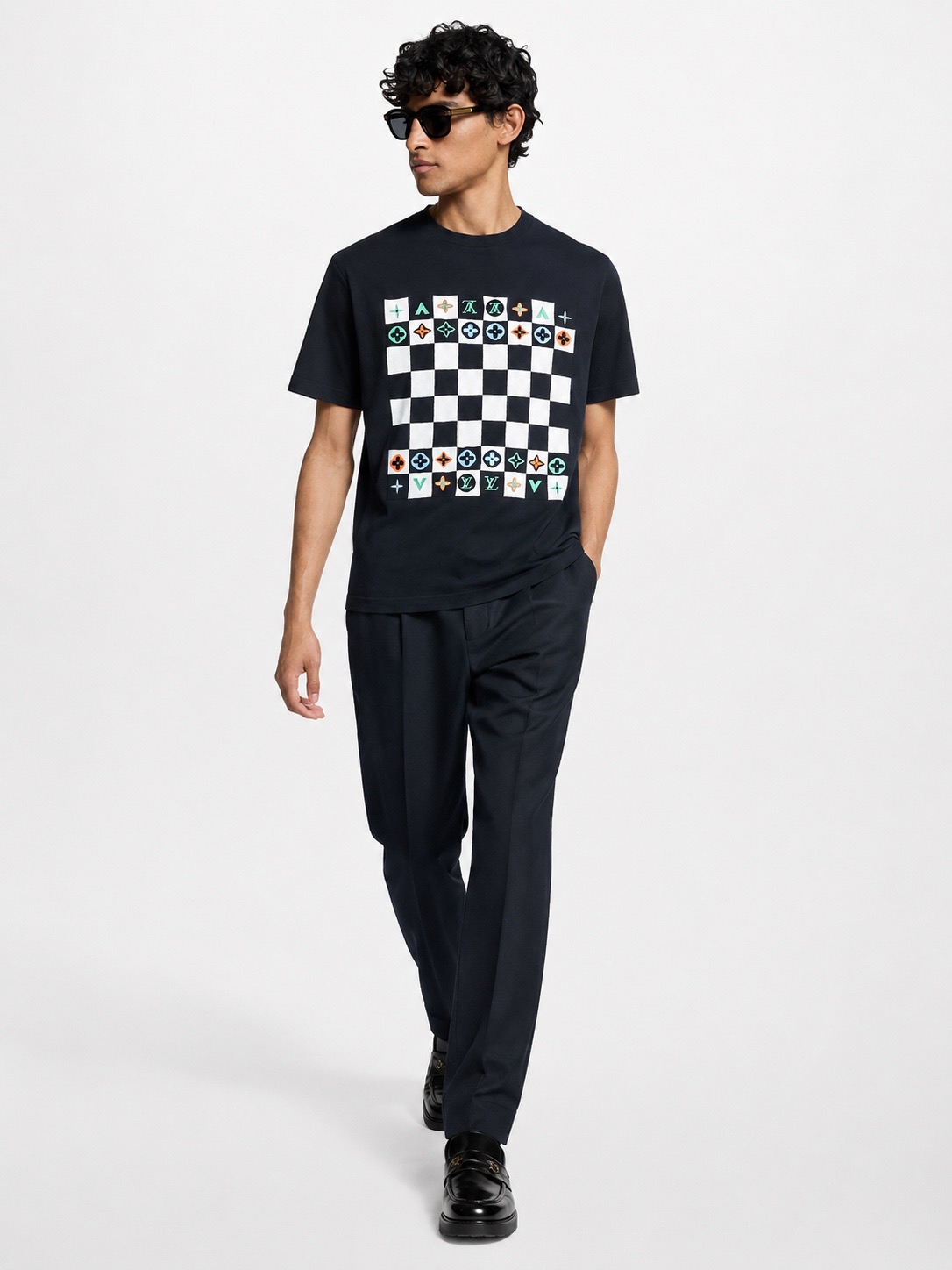 Checkerboard Graphic T-Shirt — product photograph