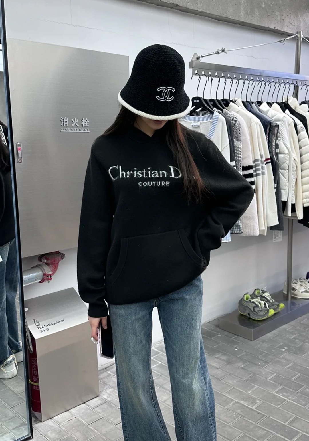 Couture-Wordmark Pullover Hoodie — product photograph
