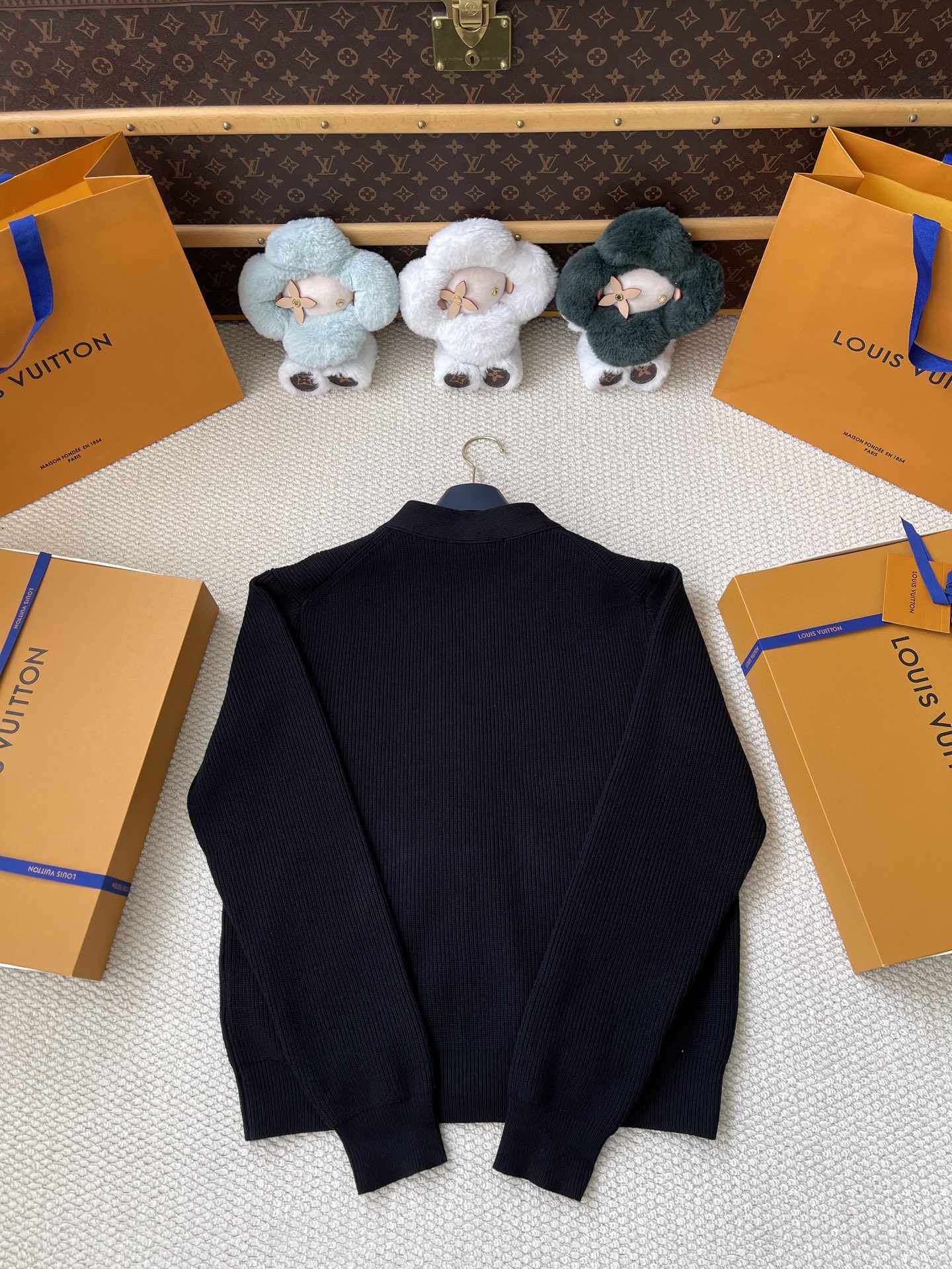Logo-Trim Pocket Cardigan — product photograph