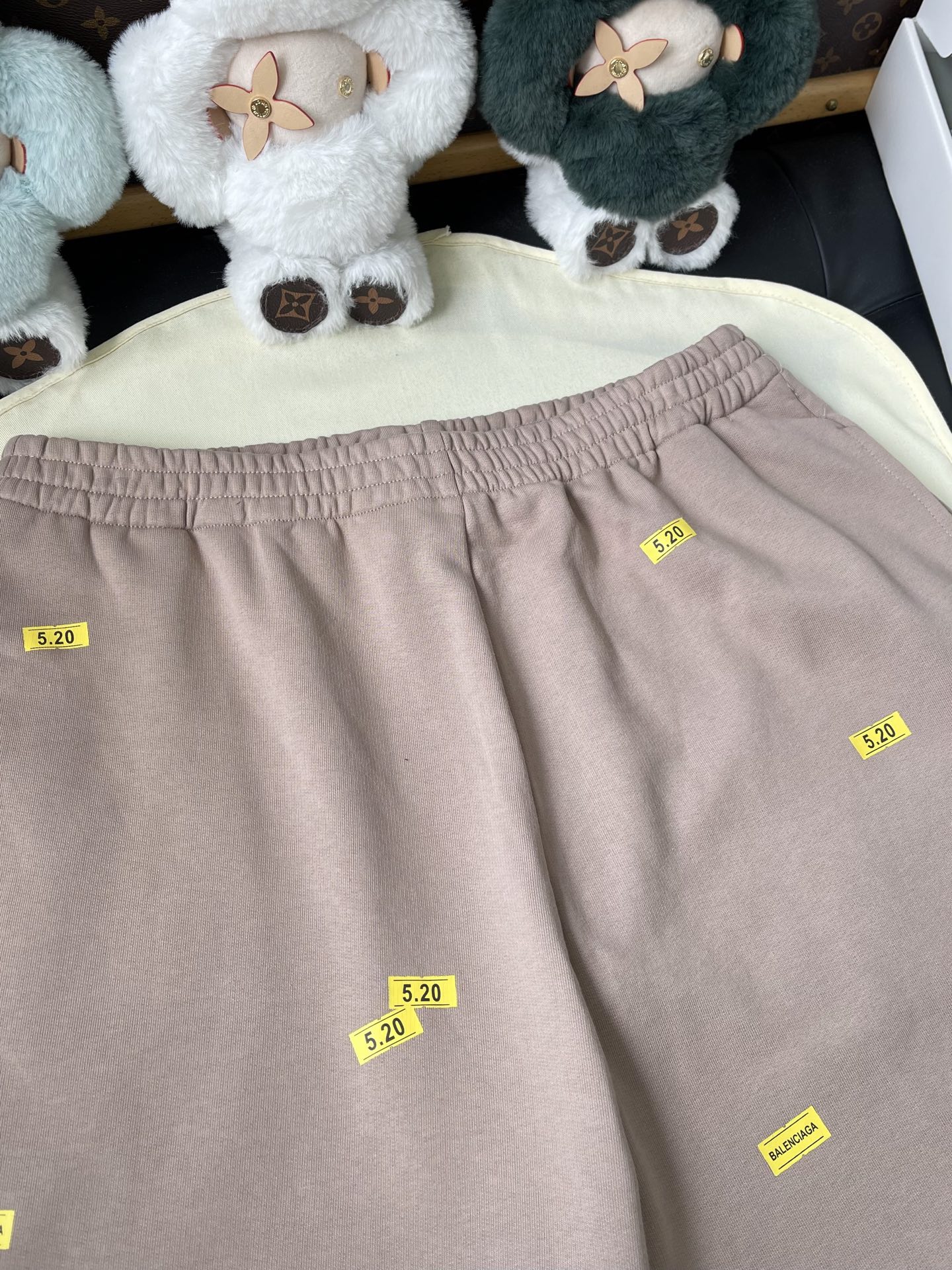 Neon Motif Drawstring Shorts — product photograph