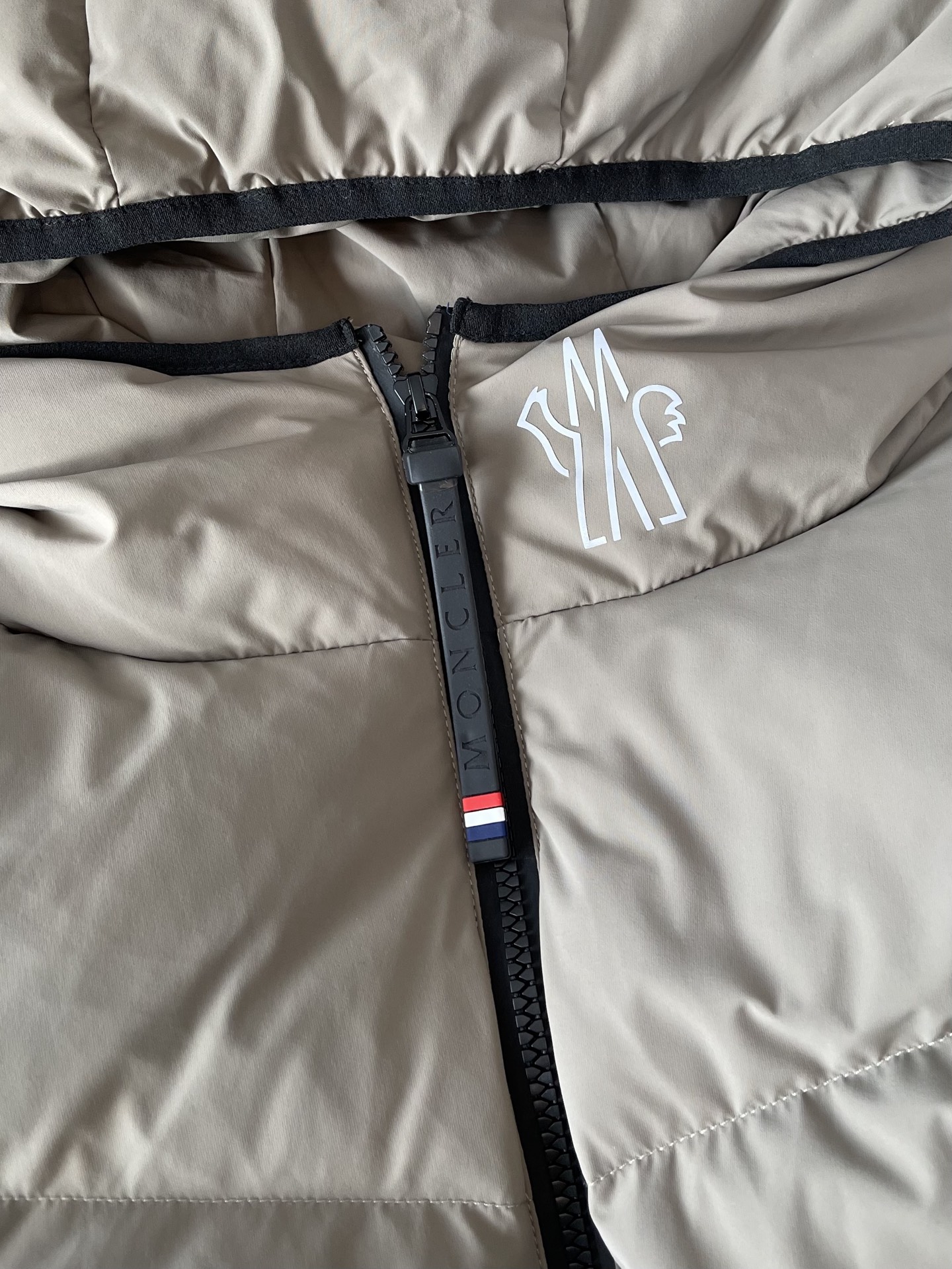 Angular-Quilt Hooded Puffer — product photograph