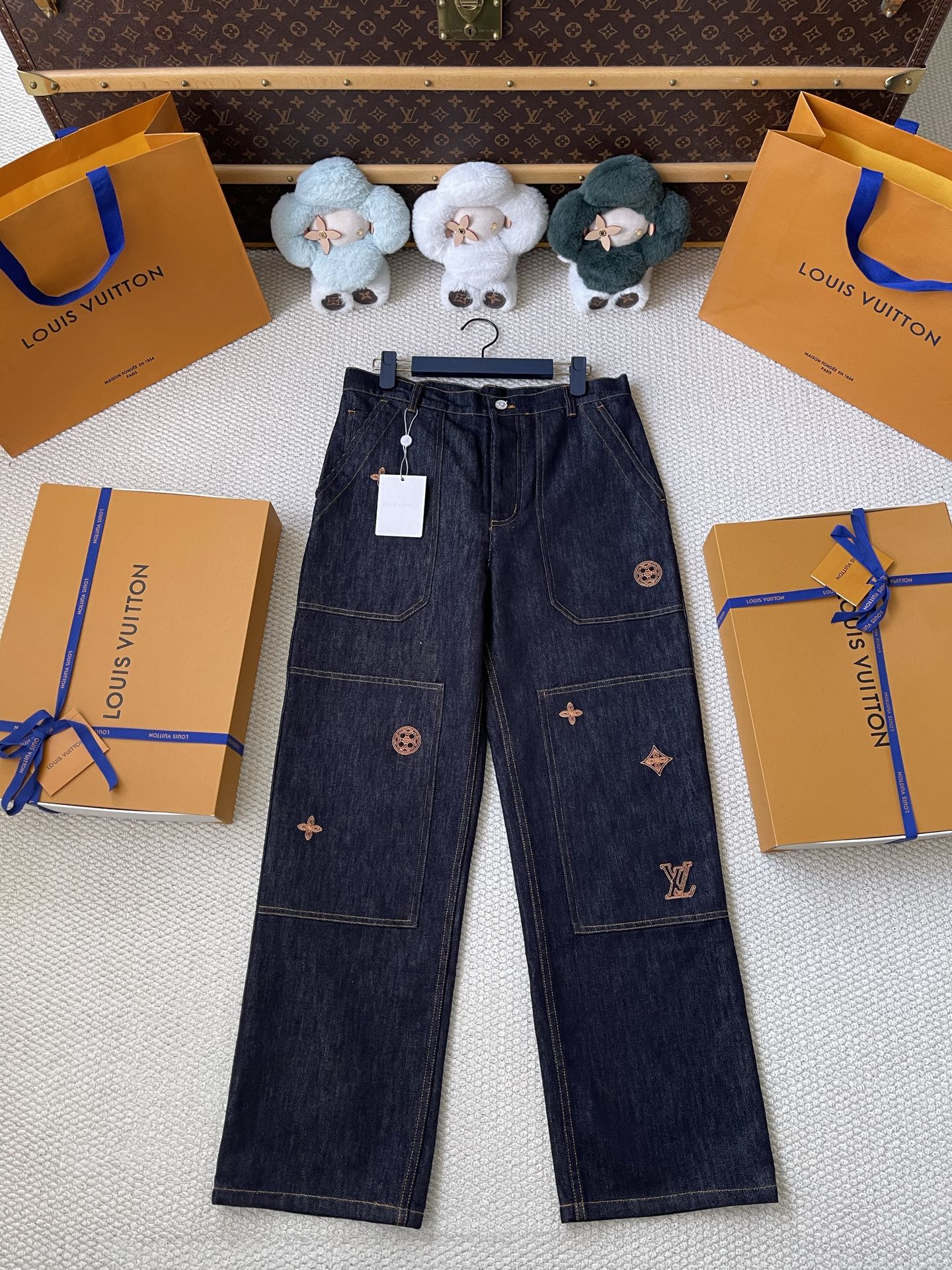 Embroidered Denim Matching Separates — product photograph