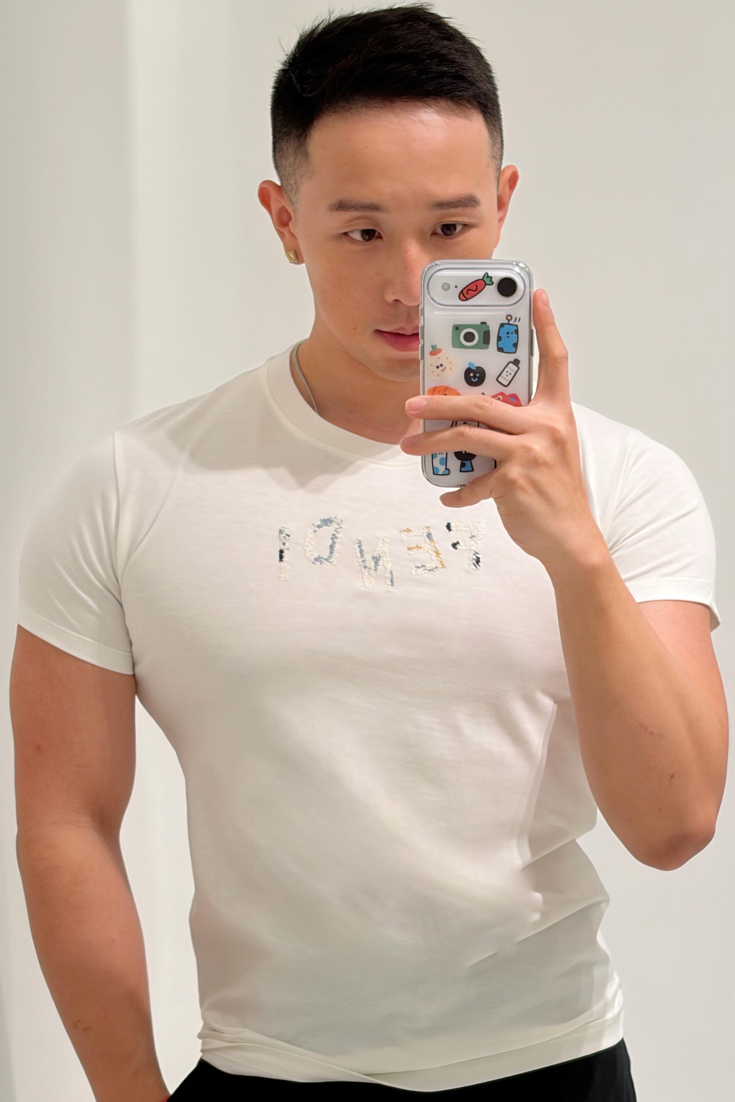 Abstract Wordmark Crewneck T-Shirt — product photograph