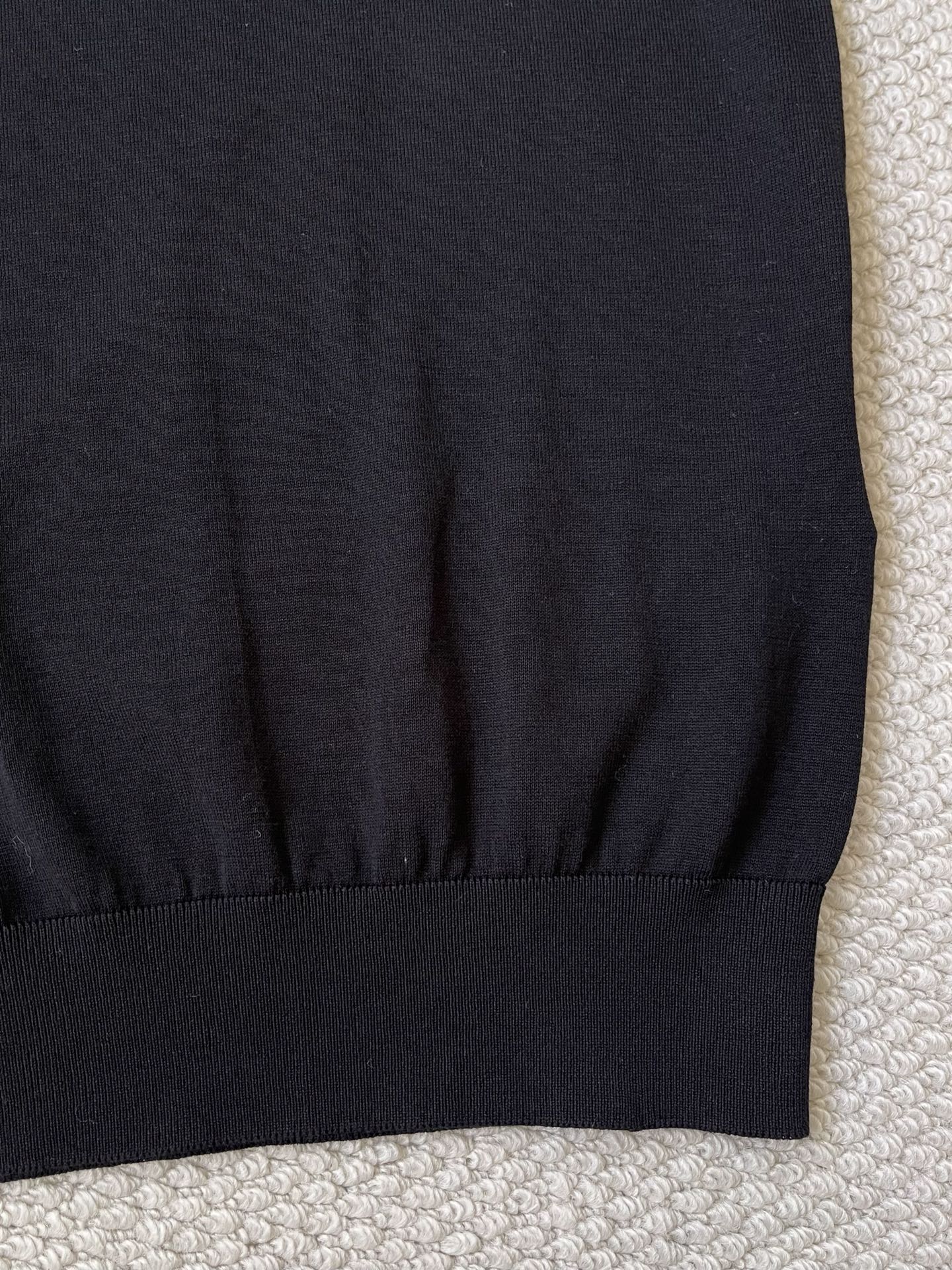 Monogram-Cuff Crewneck Sweater — product photograph