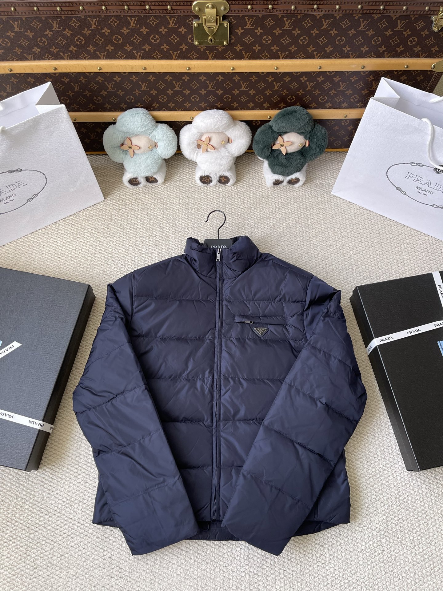 Sleeve-Pocket Quilted Jacket — product photograph