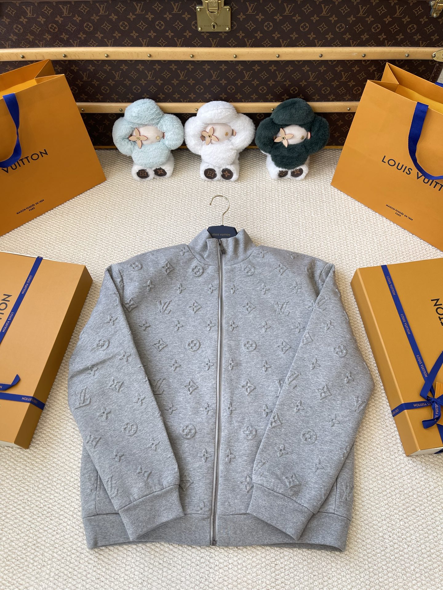 Raised Monogram Zip Top and Trousers Separates — product photograph