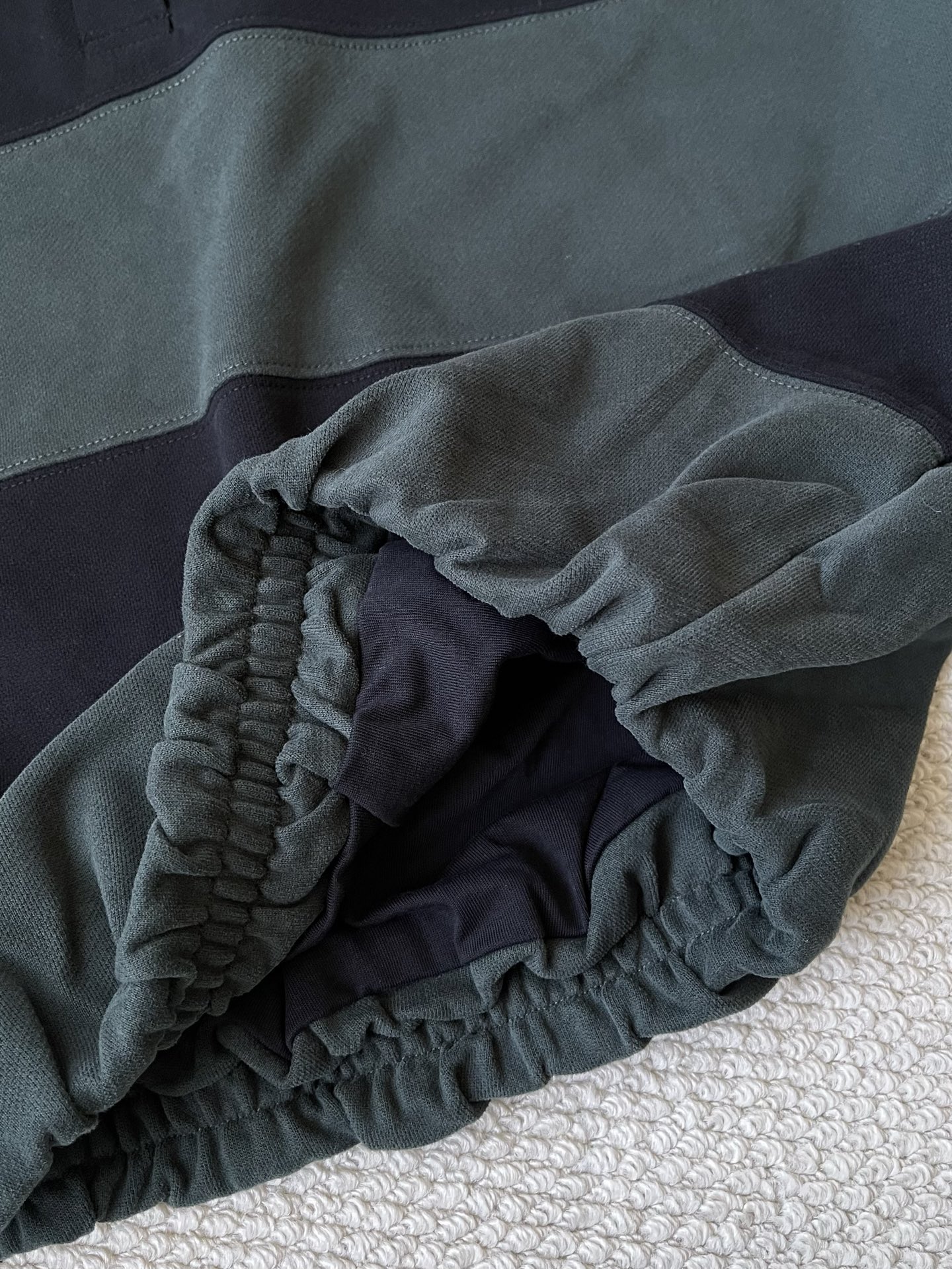 Wide-Stripe Knit Polo — product photograph