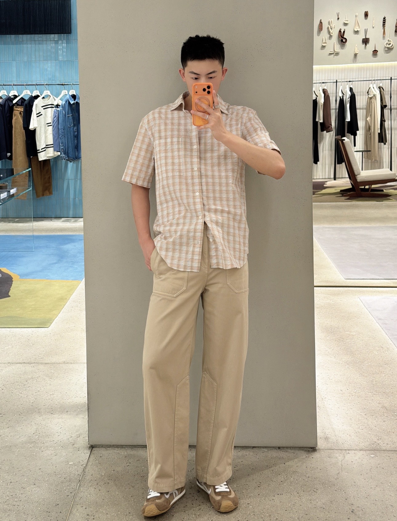 Checked Shirt and Shorts Separates — product photograph