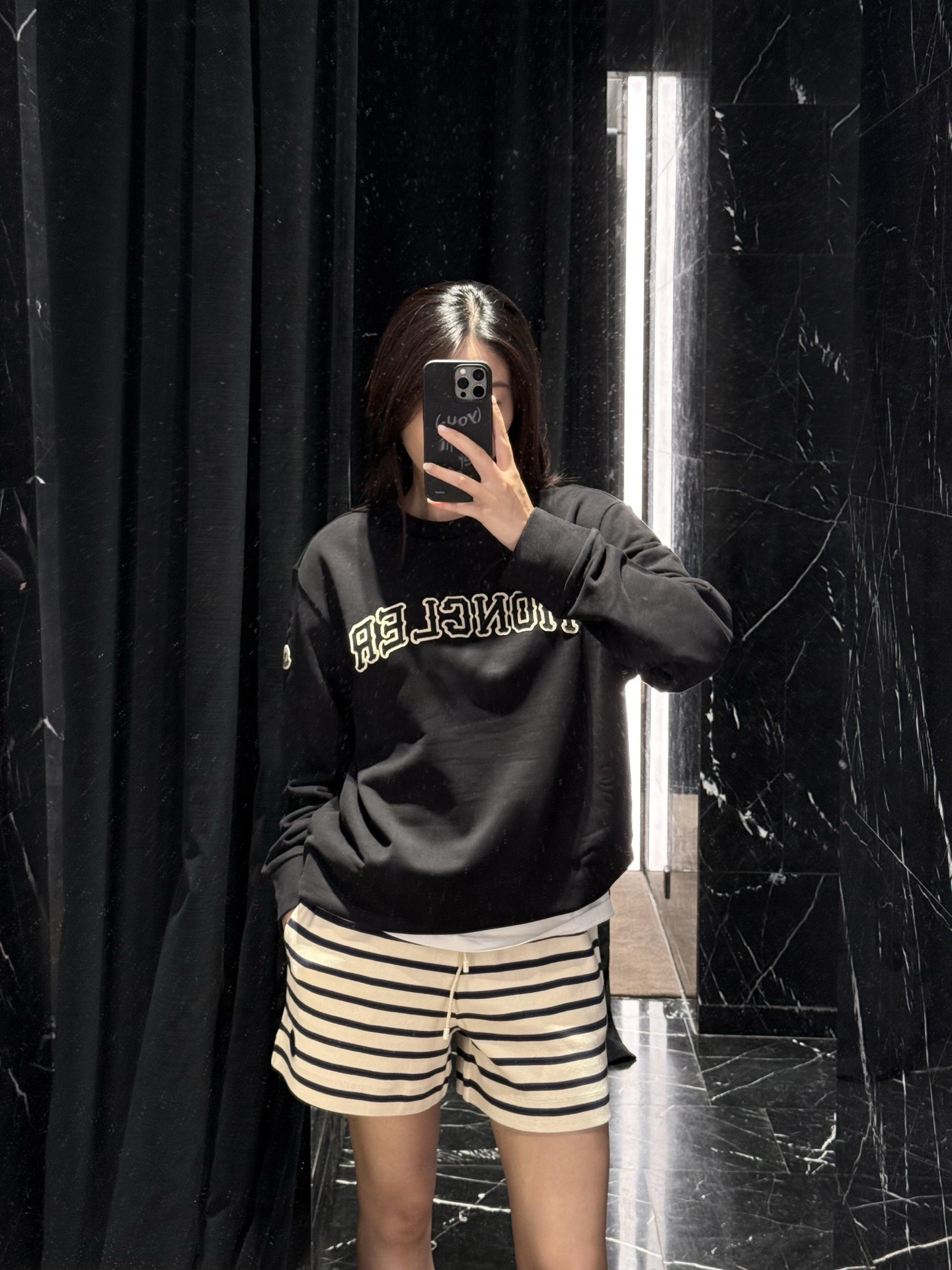 Varsity-Wordmark Crewneck Sweatshirt — product photograph