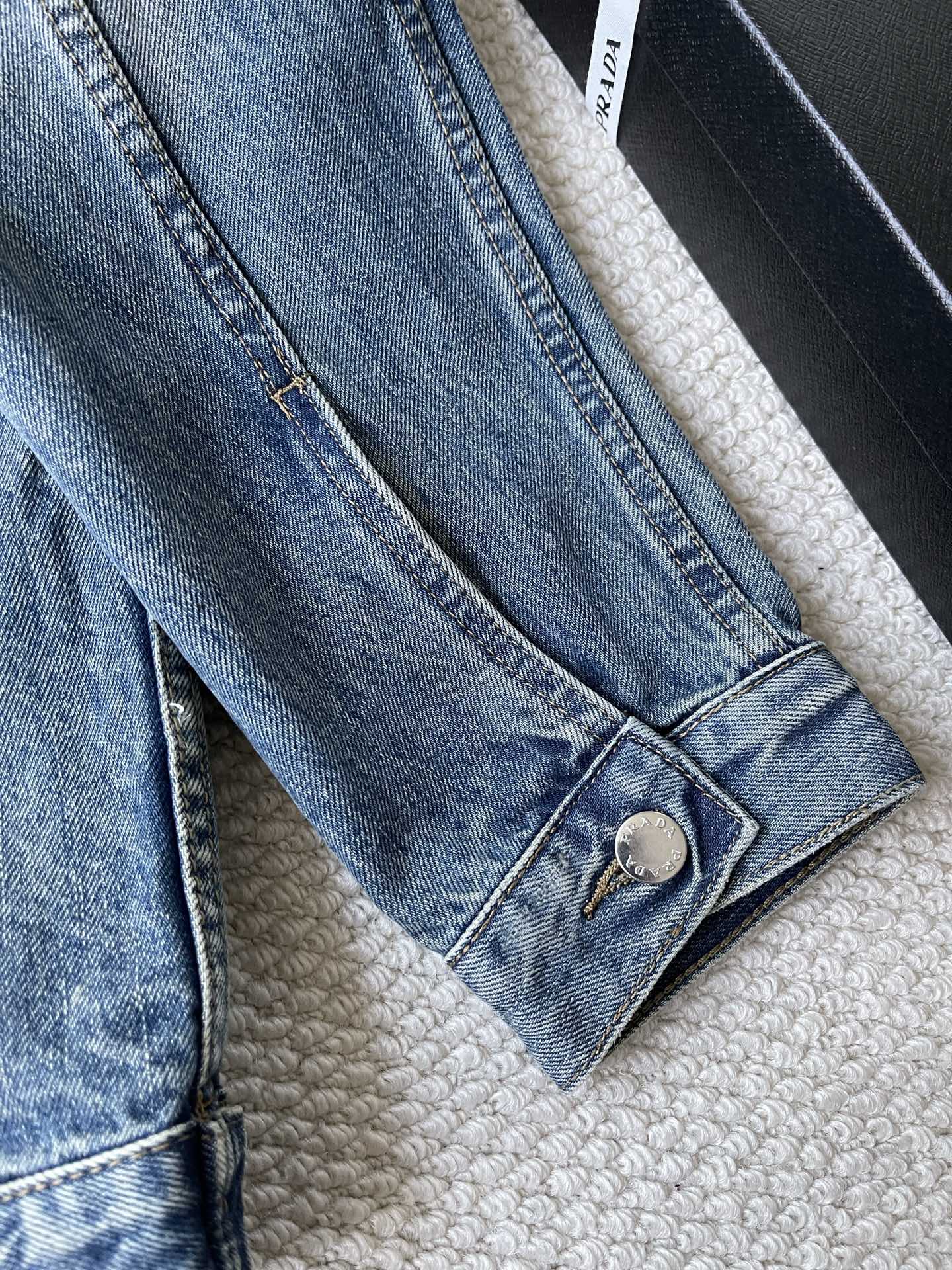 Contrast-Yoke Denim Jacket — product photograph