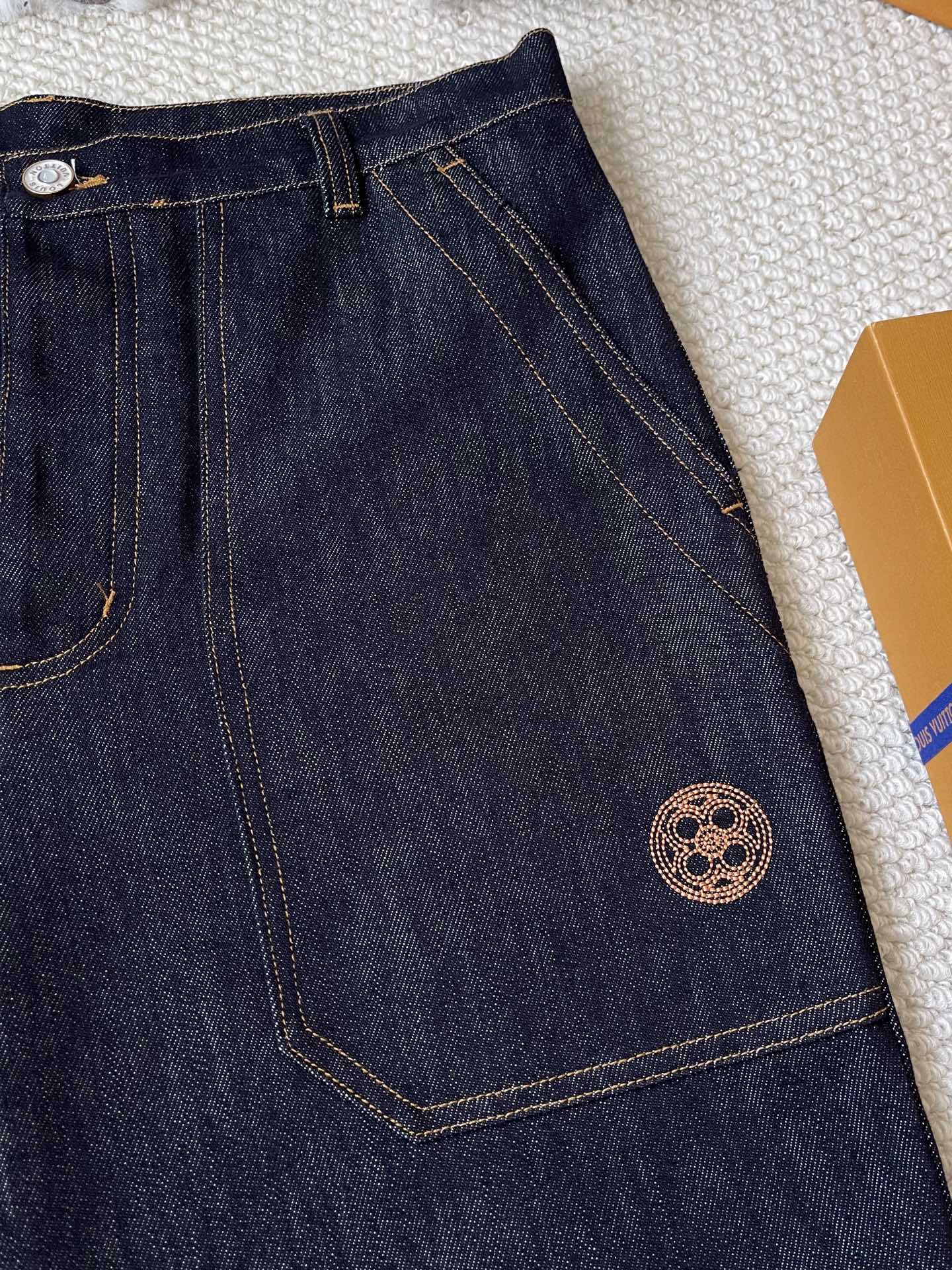 Embroidered Denim Matching Separates — product photograph