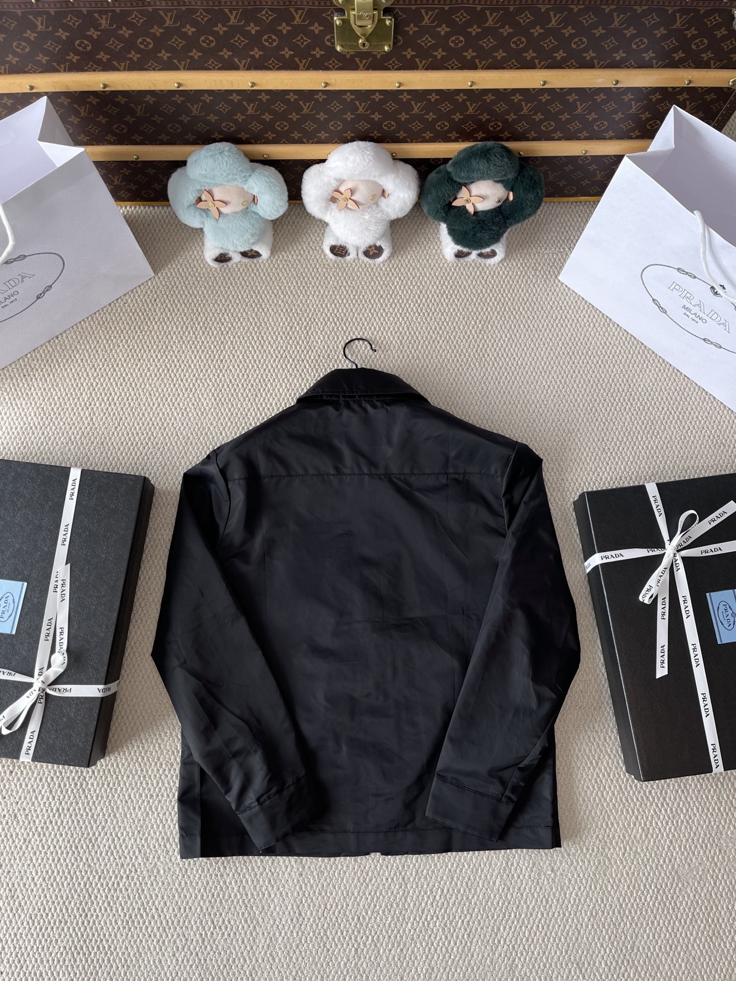 Triangle Patch-Pocket Zip Jacket — product photograph
