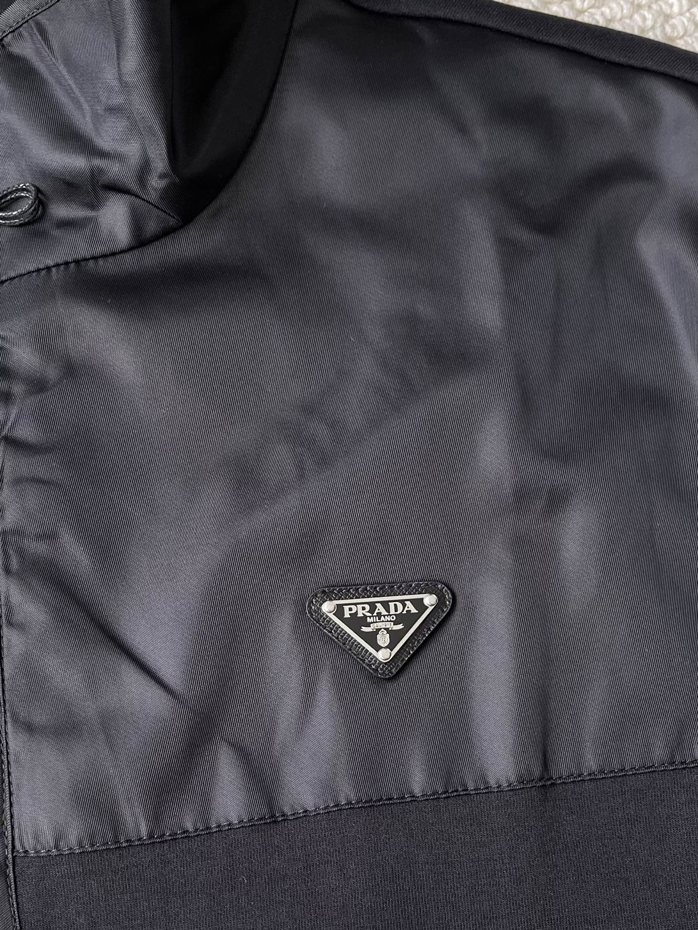 Panelled Stand-Collar Zip Jacket — product photograph