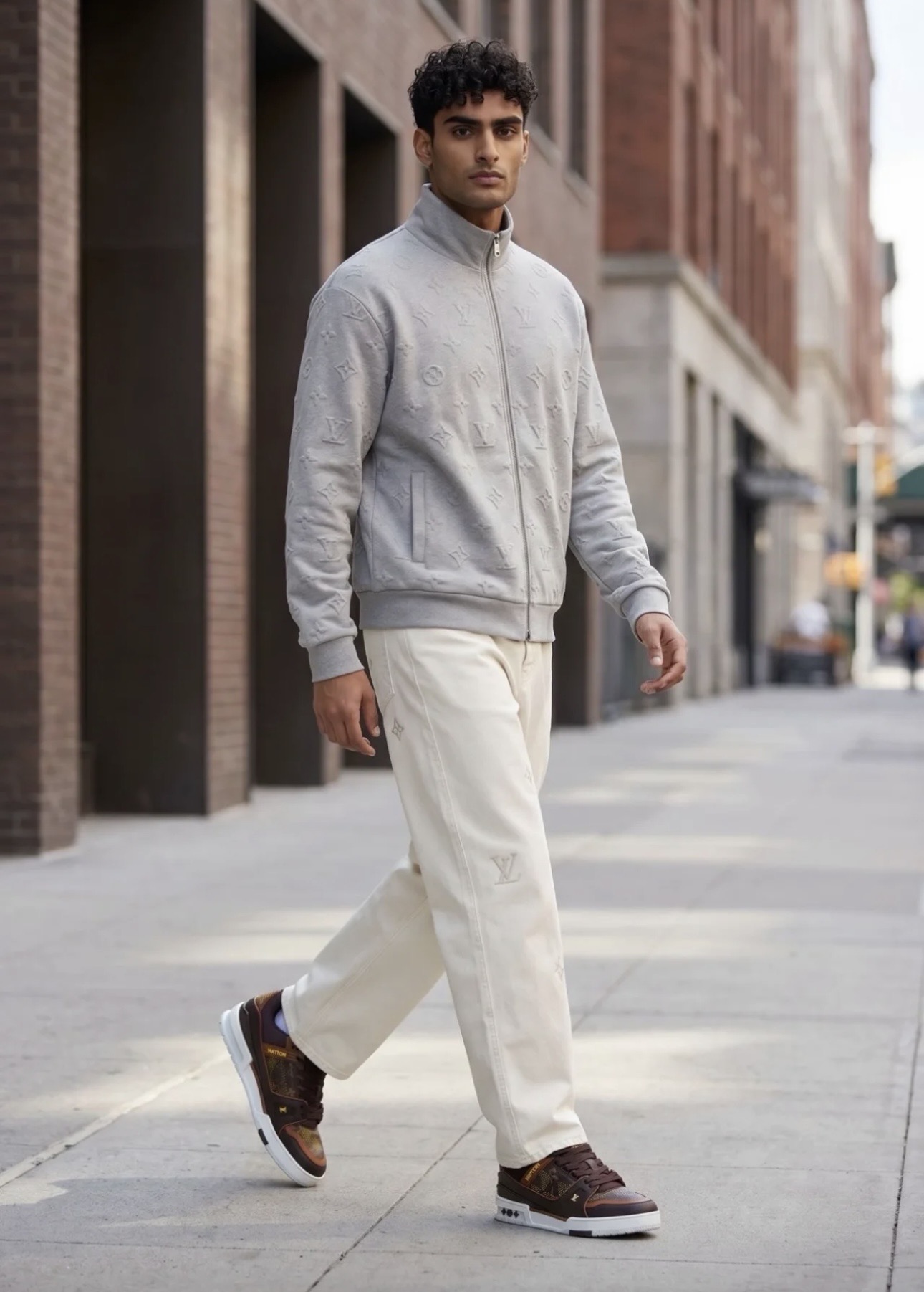 Raised Monogram Zip Top and Trousers Separates — product photograph