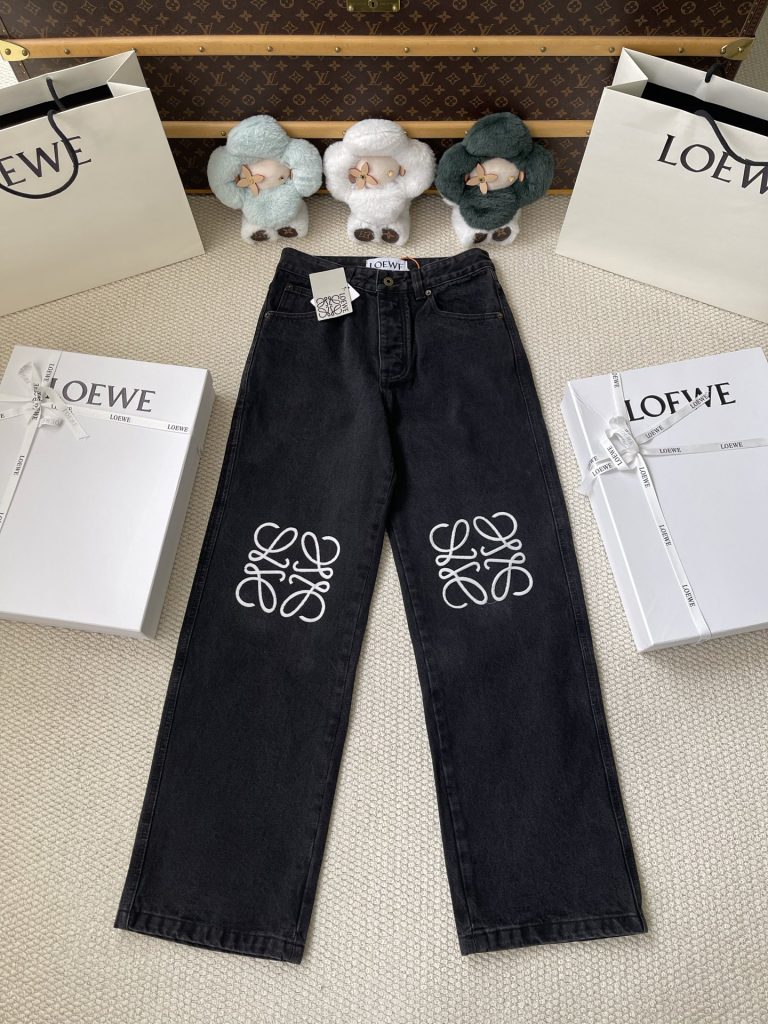 Knee-Anagram Wide-Leg Jeans — product photograph