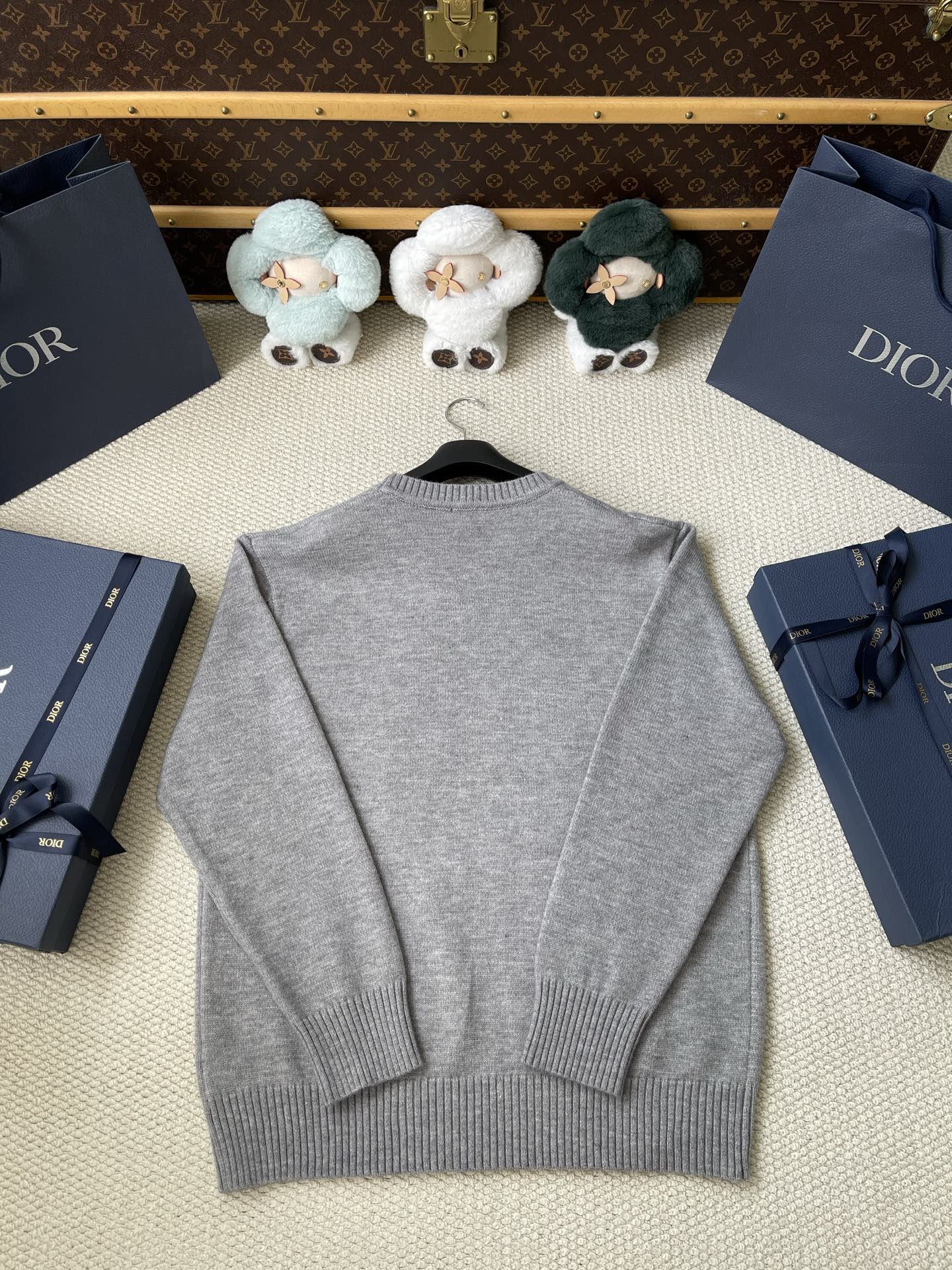 Wreath-Emblem Crewneck Sweater — product photograph