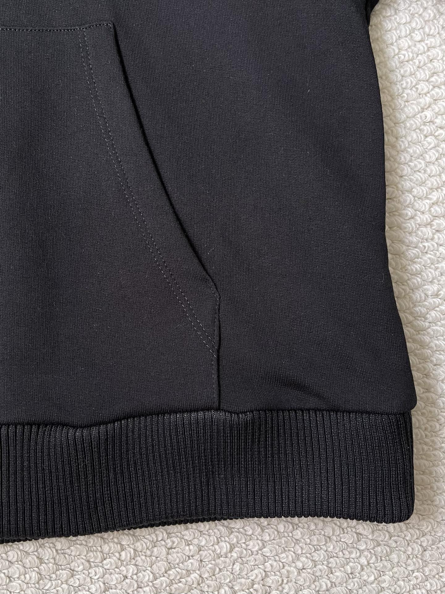 Rounded-Wordmark Zip Hoodie — product photograph