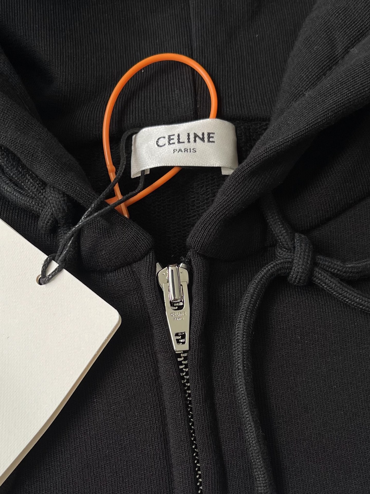Rounded-Wordmark Zip Hoodie — product photograph